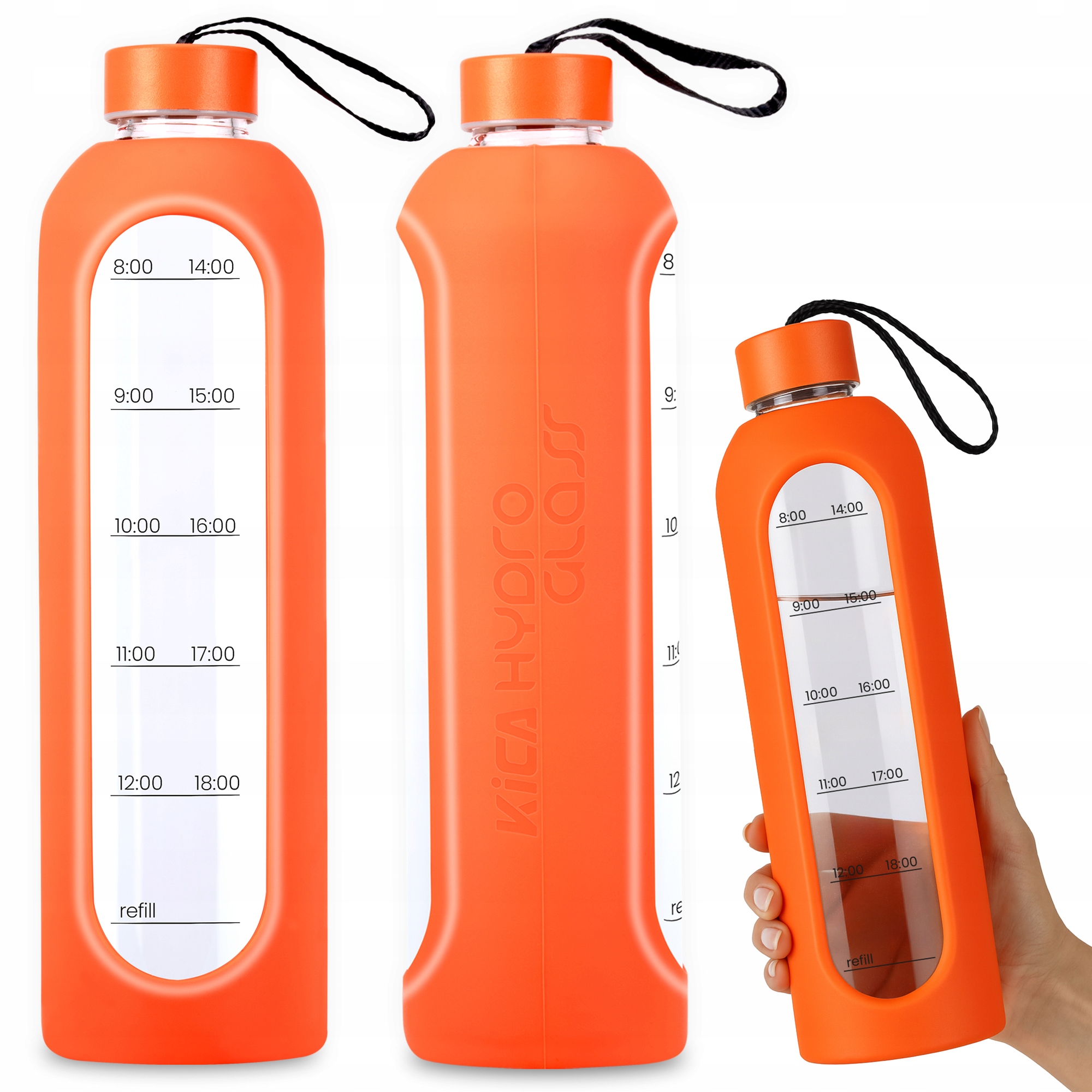 Kontrola nawodnienia z podziałką i linią 'refill'