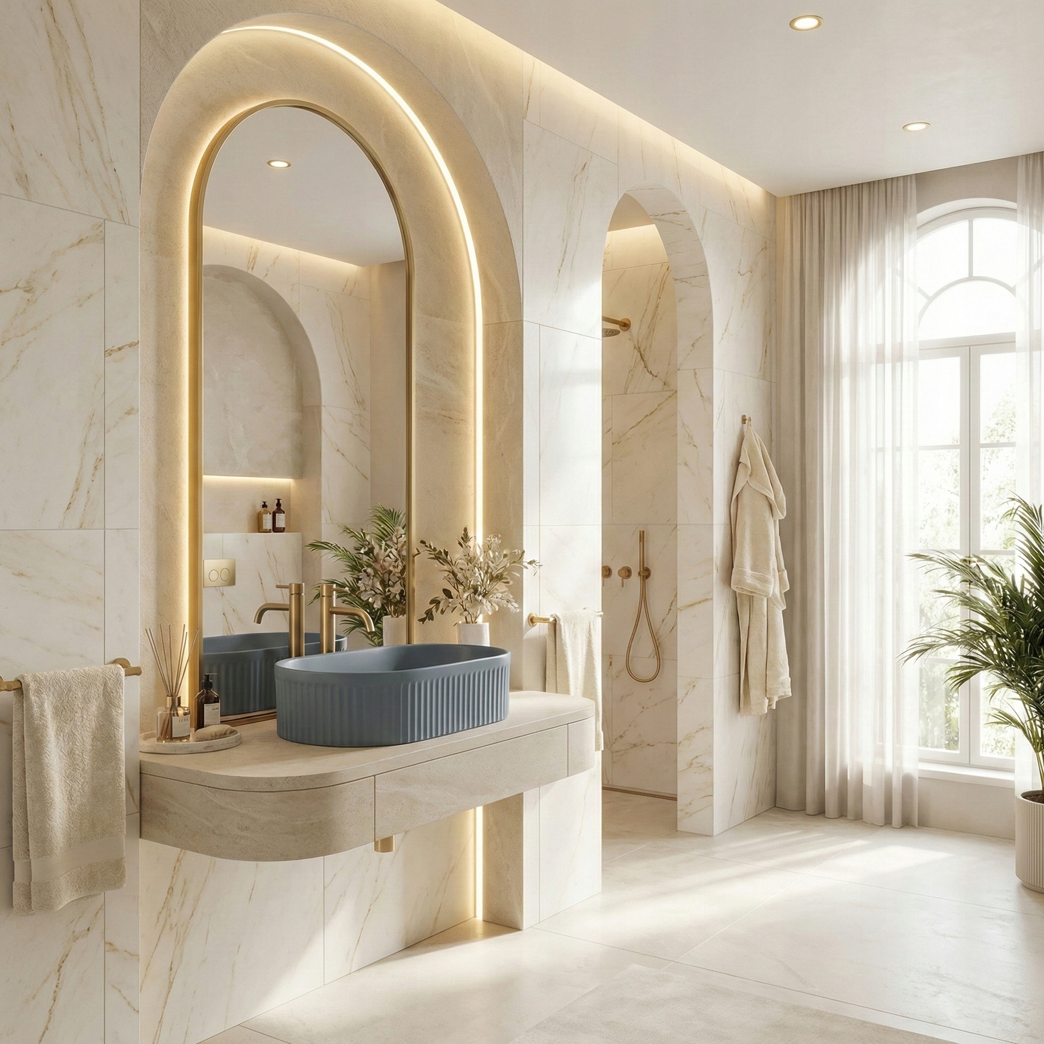 Stylowy design w kolorze niebieskim