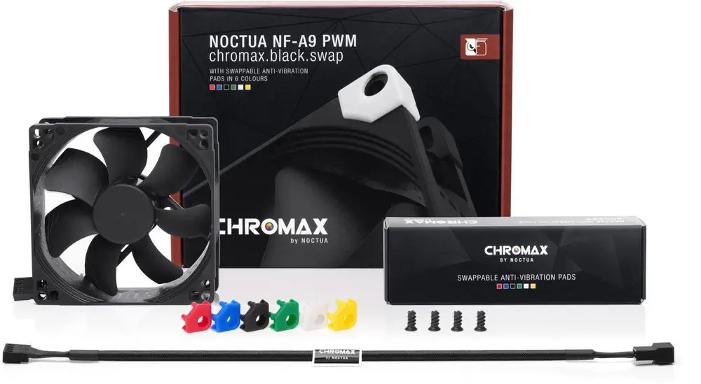 Wentylator NOCTUA NF-A9 PWM chromax.black.swap – Idealne chłodzenie dla Twojego komputera