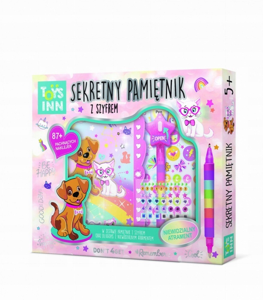 Sekretny pamiętnik zamykany na szyfr