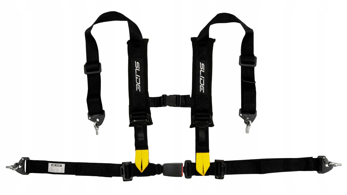 Pasy sportowe Slide V2 Czarne 4P 2