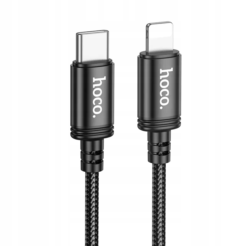 Kabel USB C do Lightning Hoco PD 27W 2 m X89 czarny – Szybkie ładowanie i transfer danych