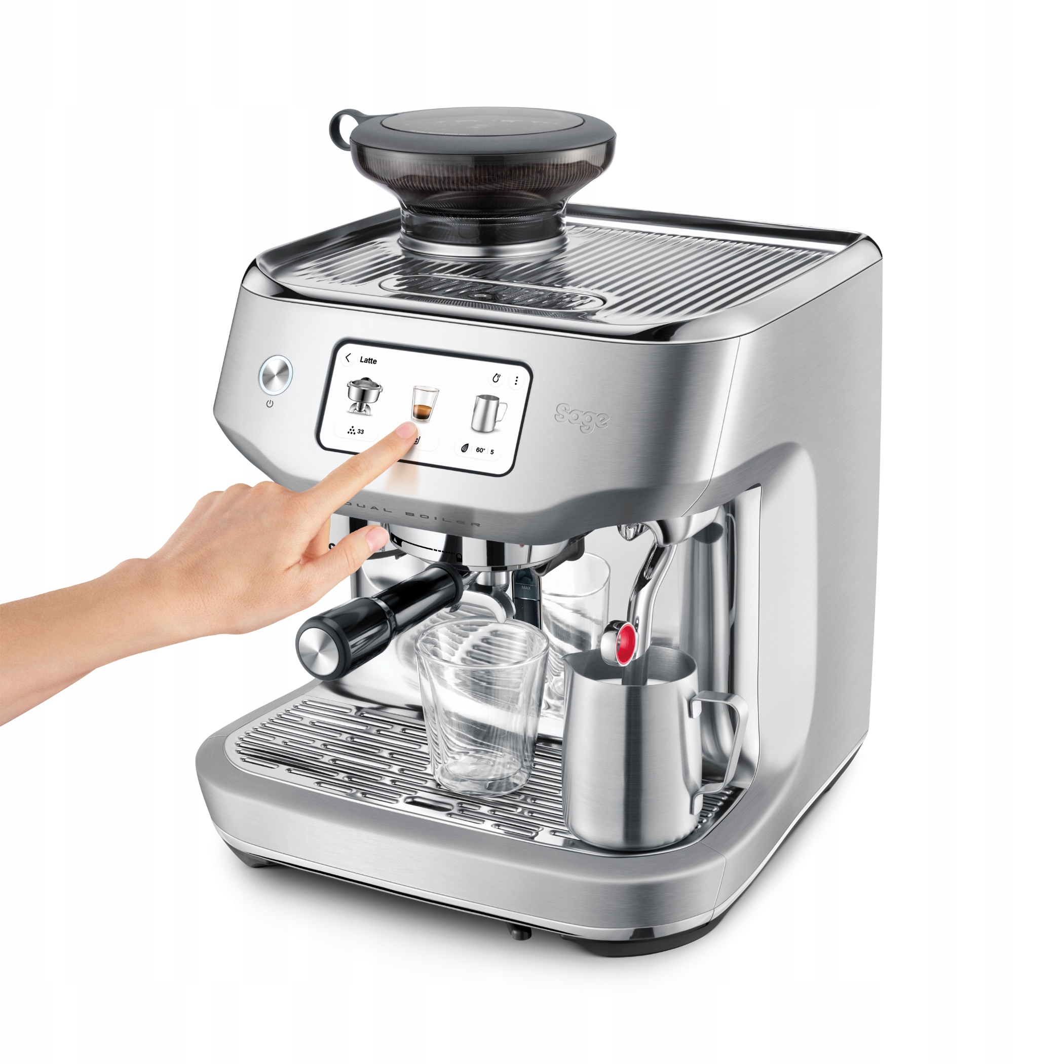 Wyjątkowa funkcja Auto MilQ™ dla idealnej mikro pianki