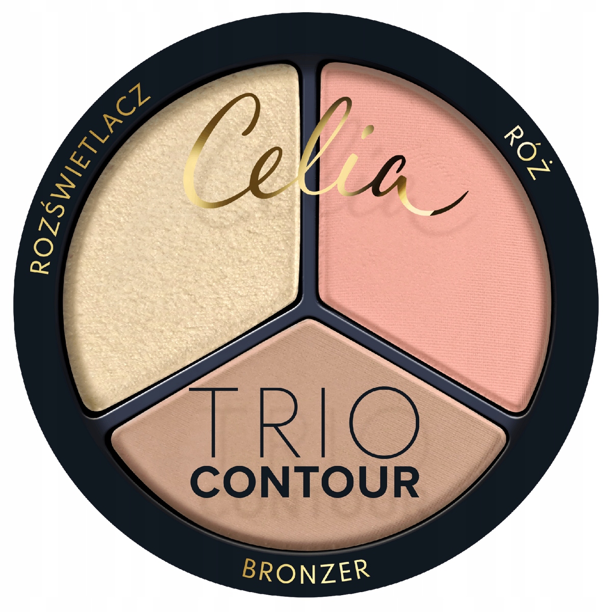 Wielofunkcyjny zestaw do konturowania – bronzer, róż i rozświetlacz