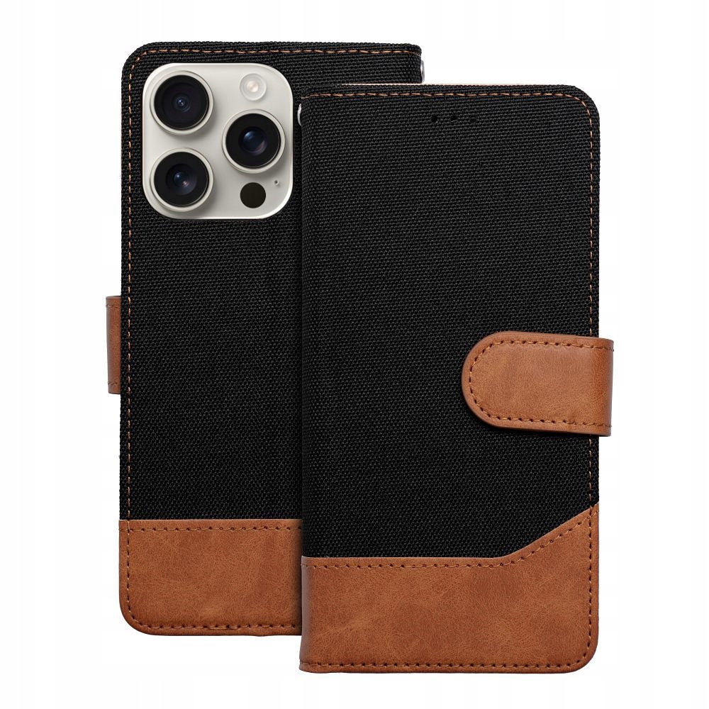 Kabura JEANS Book do SAMSUNG A40 czarny – Elegancka ochrona dla Twojego smartfona