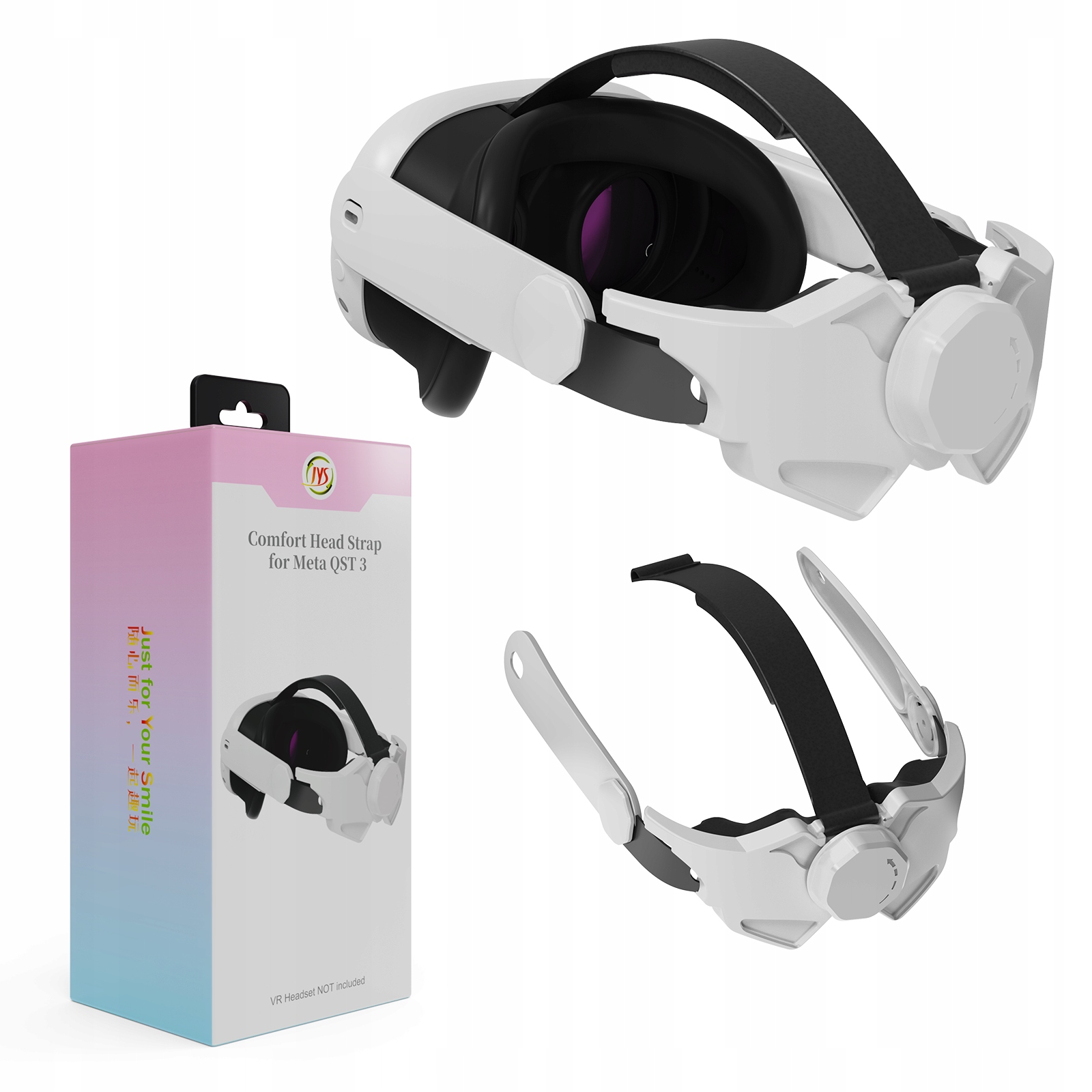 JYS Pasek Nasadka Strap Uchwyt Mocowanie Grip Do Gogli Okularów VR Meta Quest 3 – Komfort i Ochrona