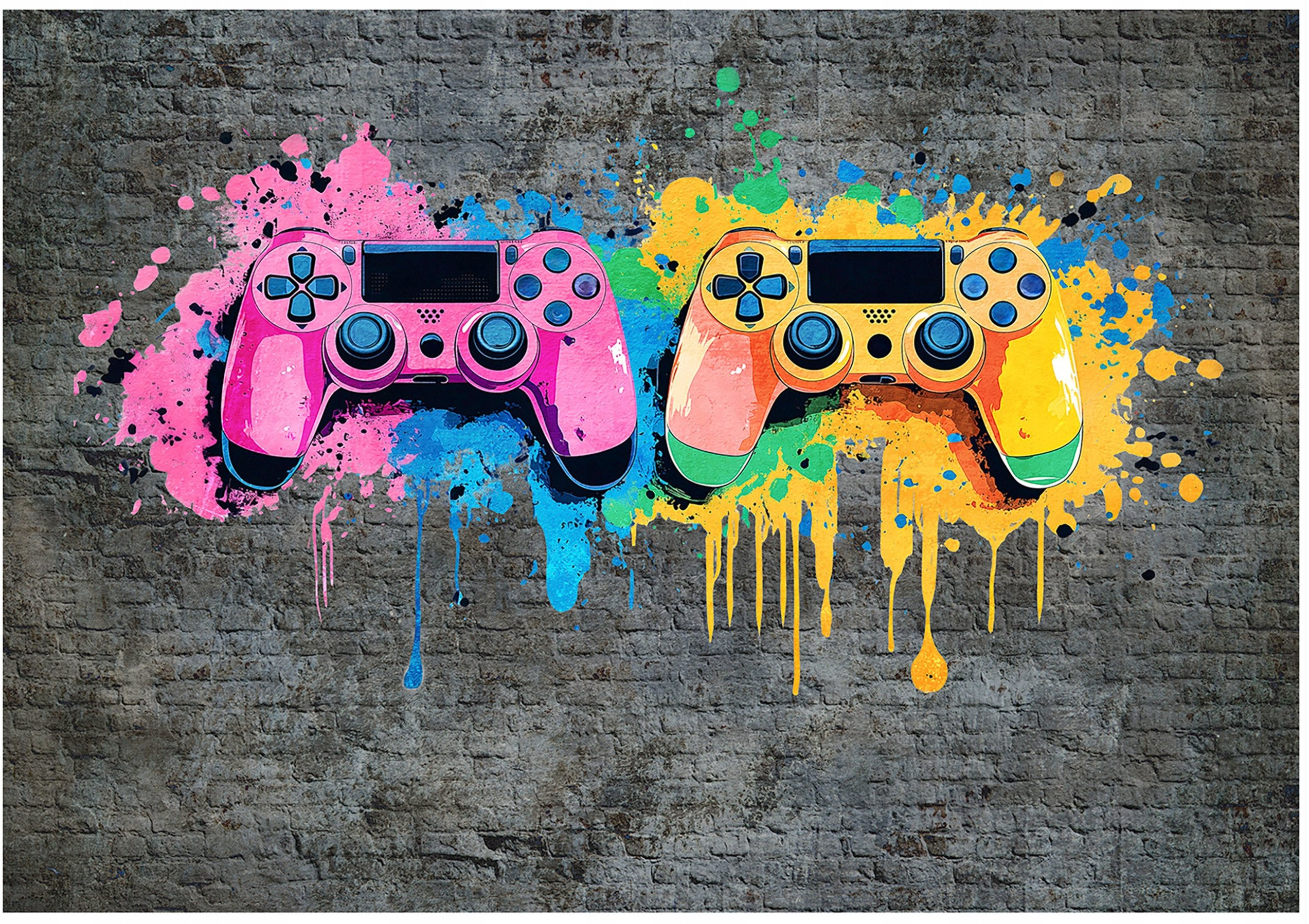 Fototapeta Dla Chłopca Pad Gaming Graffiti Dzieci Tapeta Flizelina 350x250 – Idealna dekoracja do pokoju młodego gracza