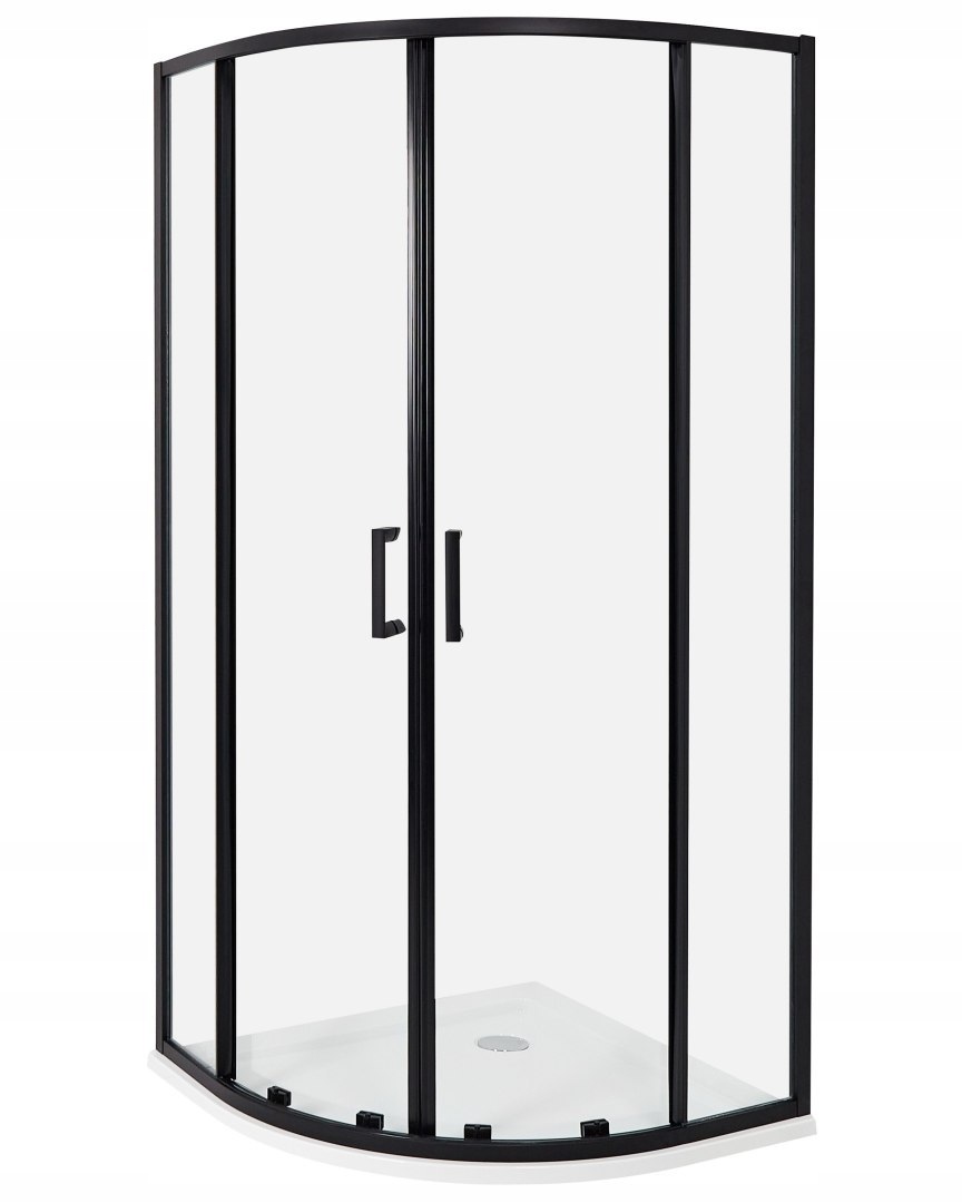Kabina prysznicowa JUKATAN 90 x 90 x 185 cm Czarny – Styl i funkcjonalność w Twojej łazience