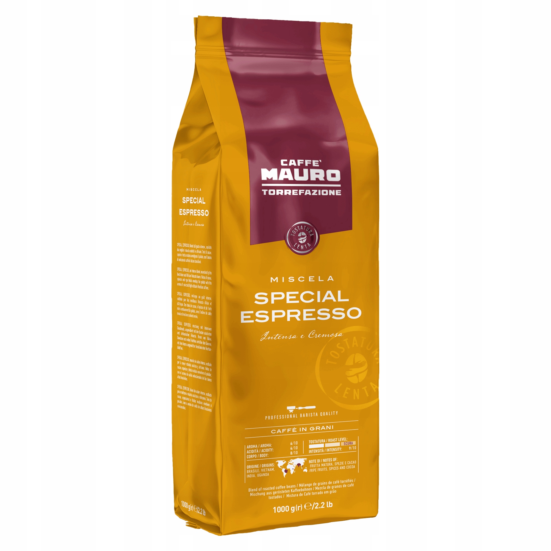 Mauro Special Espresso 1000g – Wyjątkowa kawa ziarnista od Caffè Mauro