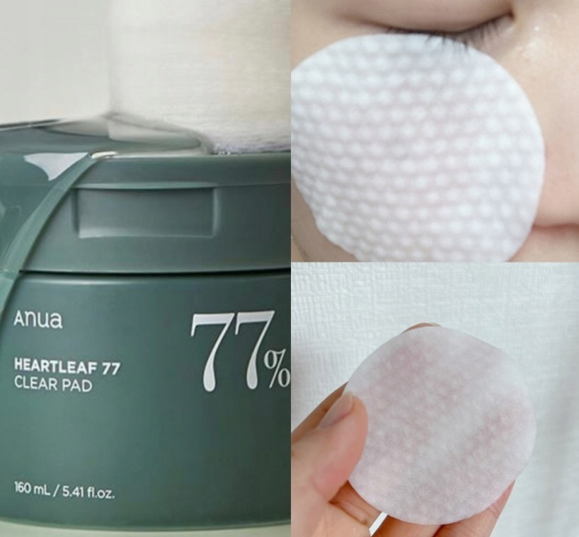 ANUA Heartleaf 77% Toner Pad – Kojące płatki tonizujące do twarzy
