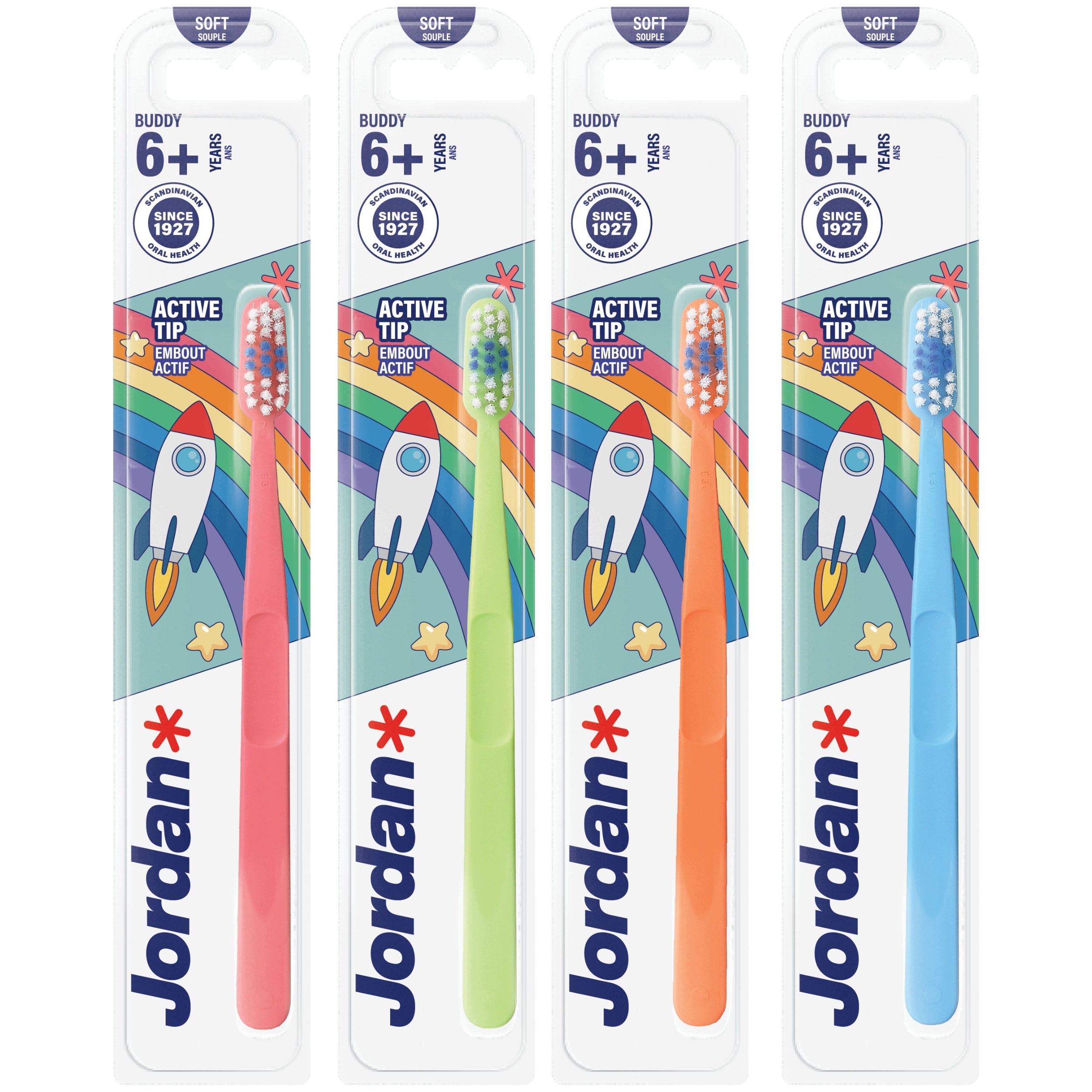 JORDAN Szczoteczka BUDDY Junior 6+ – Idealna dla dzieci