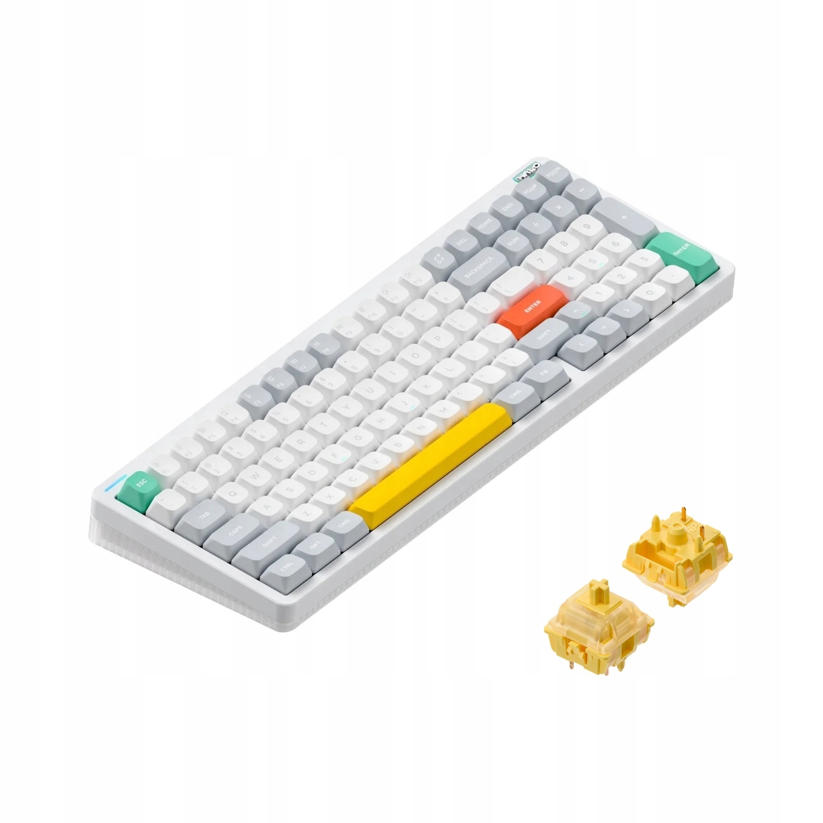 NuPhy Halo96 V2 – Bezprzewodowa klawiatura mechaniczna w kolorze Ionic White