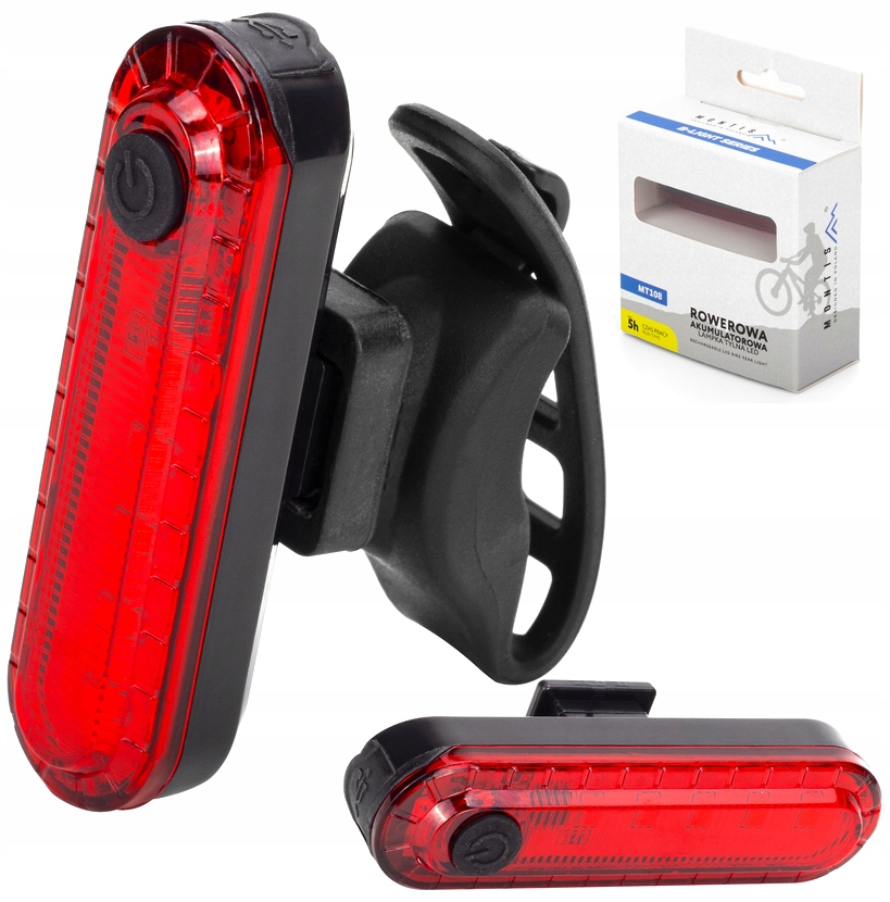 Lampka tylna rowerowa Montis MT108 – Niezawodne źródło światła dla rowerzystów