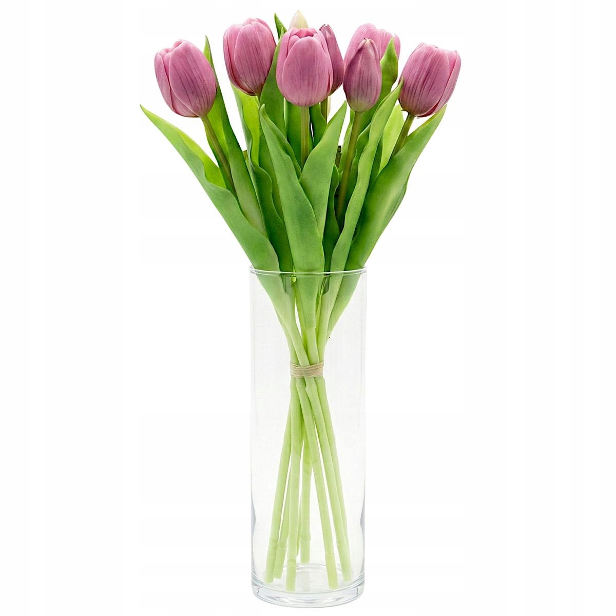 Bukiet 7 tulipanów jasno fioletowych 31cm – Wiosenna dekoracja jak żywa