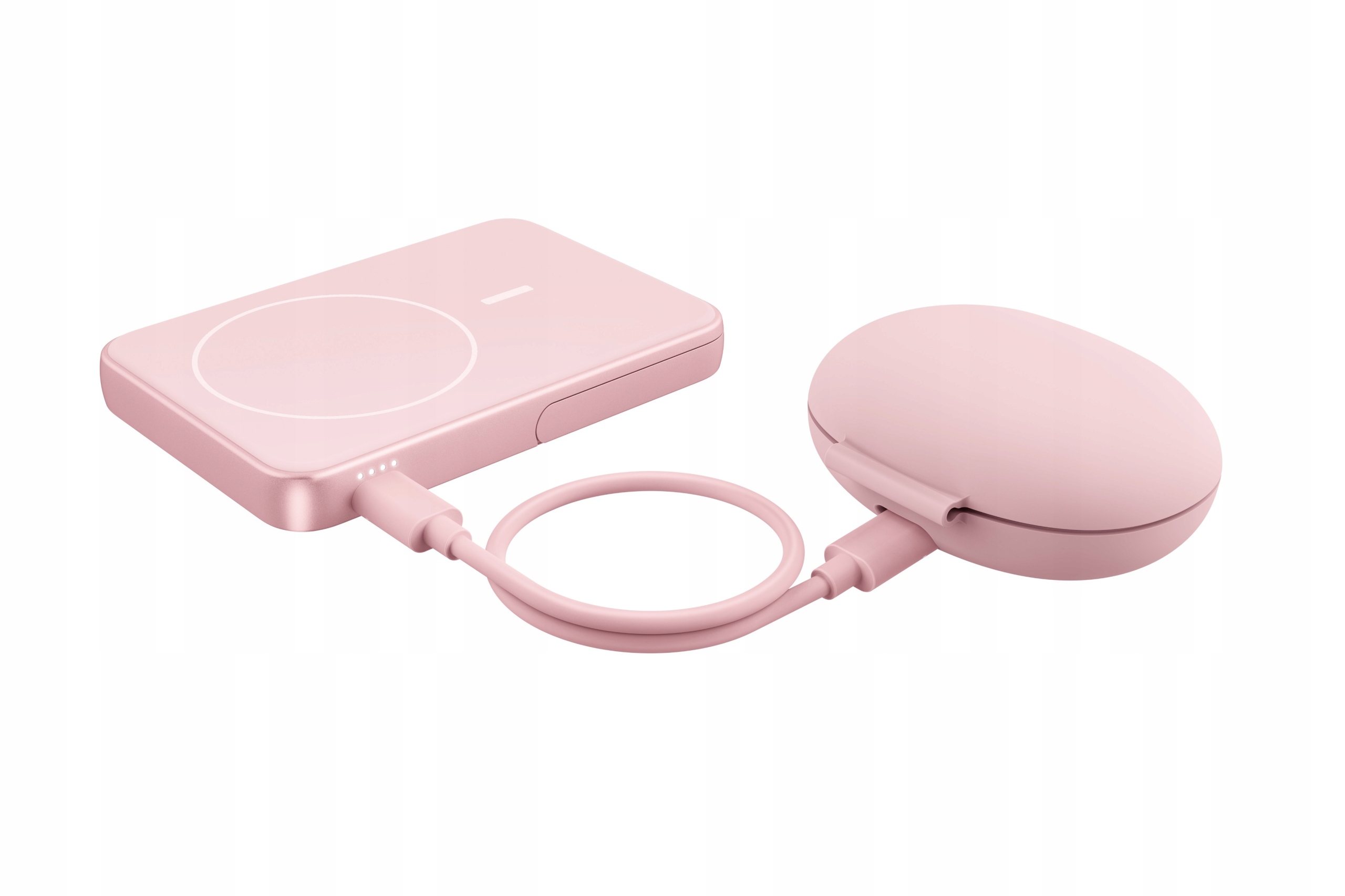 FRESH 'N REBEL MAGNETYCZNY INDUKCYJNY 5000 MAH PASTEL PINK – Doskonałe rozwiązanie do ładowania bezprzewodowego