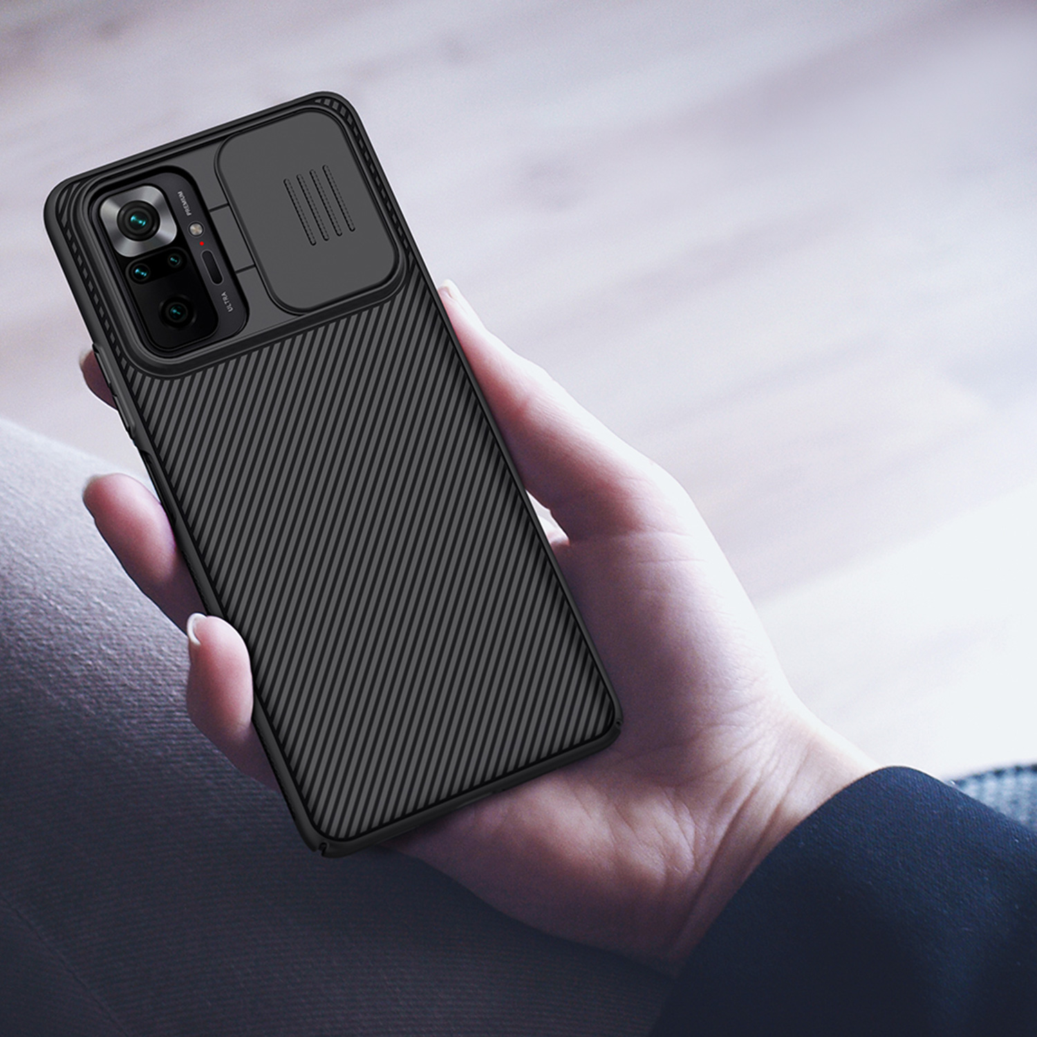 Etui Nillkin Camshield Xiaomi Redmi Note 10 Pro/10 Pro Max - Specyfikacja: Etui Nillkin CamShield do Redmi Note 10 Pro/10 Pro Max
