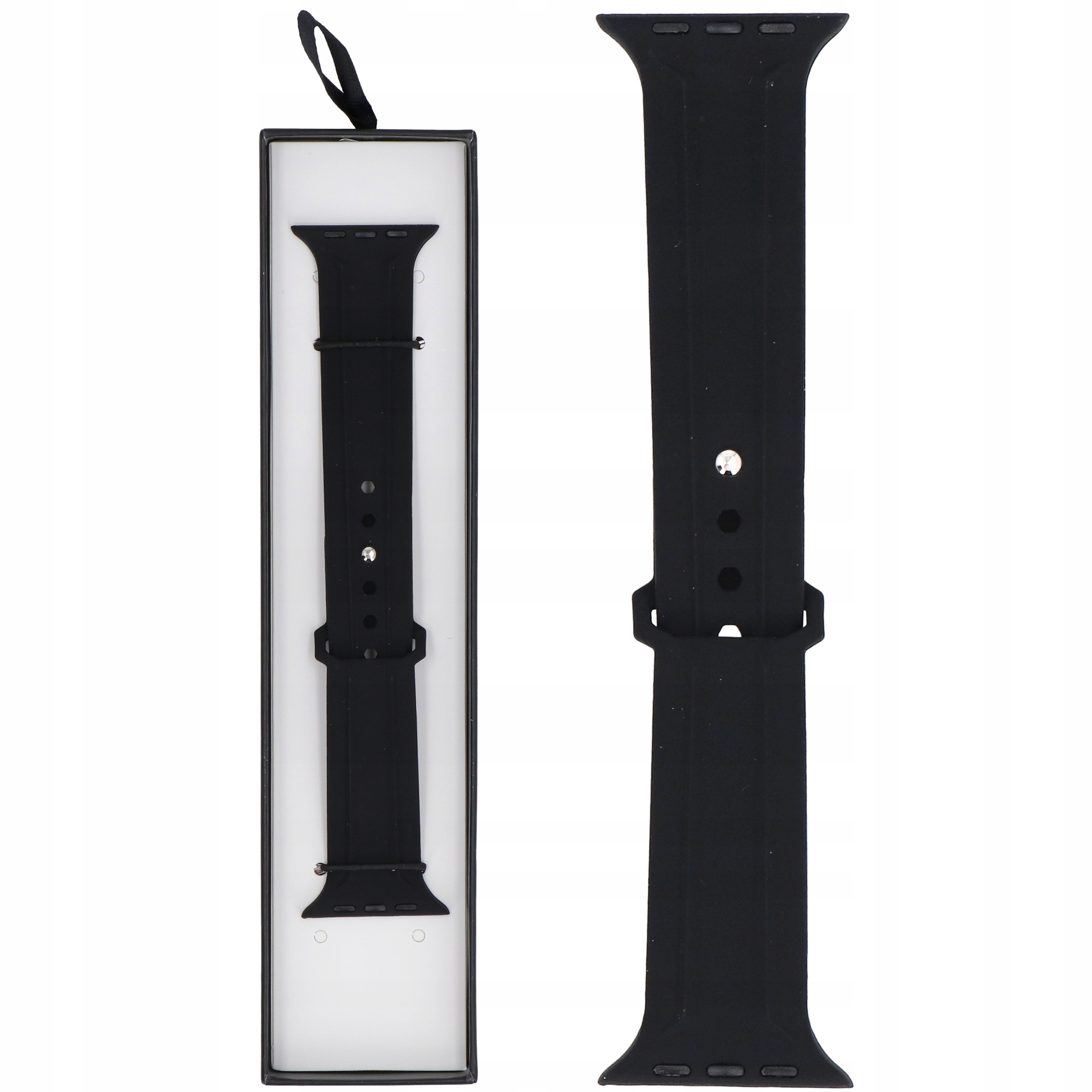 Pasek do smartwatcha GlacierX Silicone Synthwave Black – Stylowy dodatek do Apple Watch