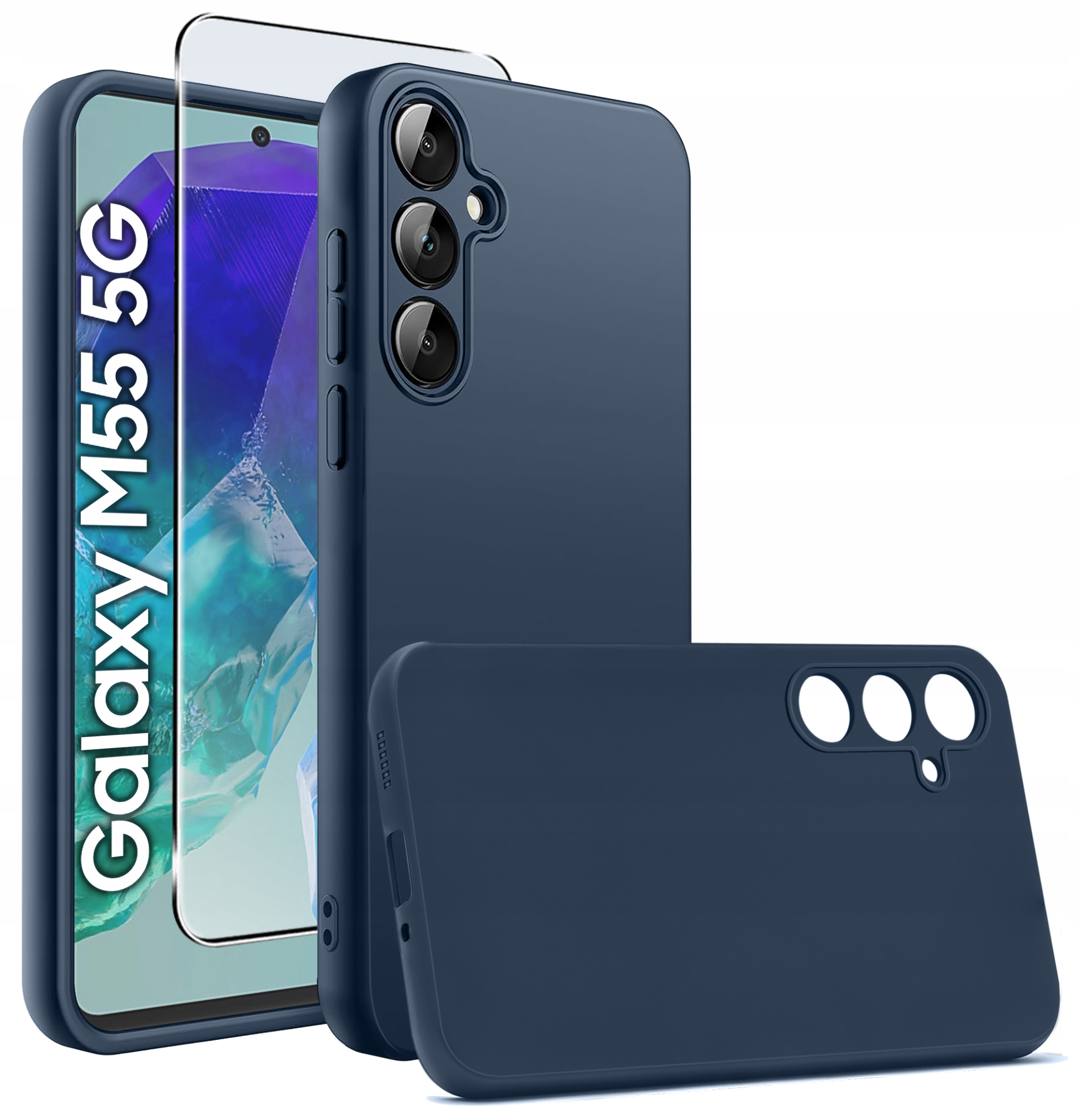 Etui do Samsung Galaxy M55 5G CASE SOFT MATT PLECKI MATOWE + SZKŁO – Ochrona i styl w jednym