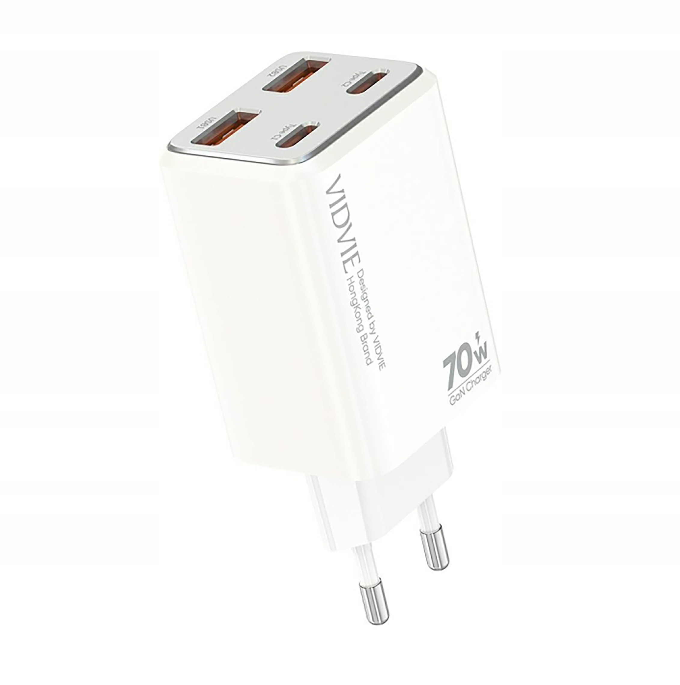 Cztery porty do ładowania – Dwa USB i dwa Type-C dla wygody