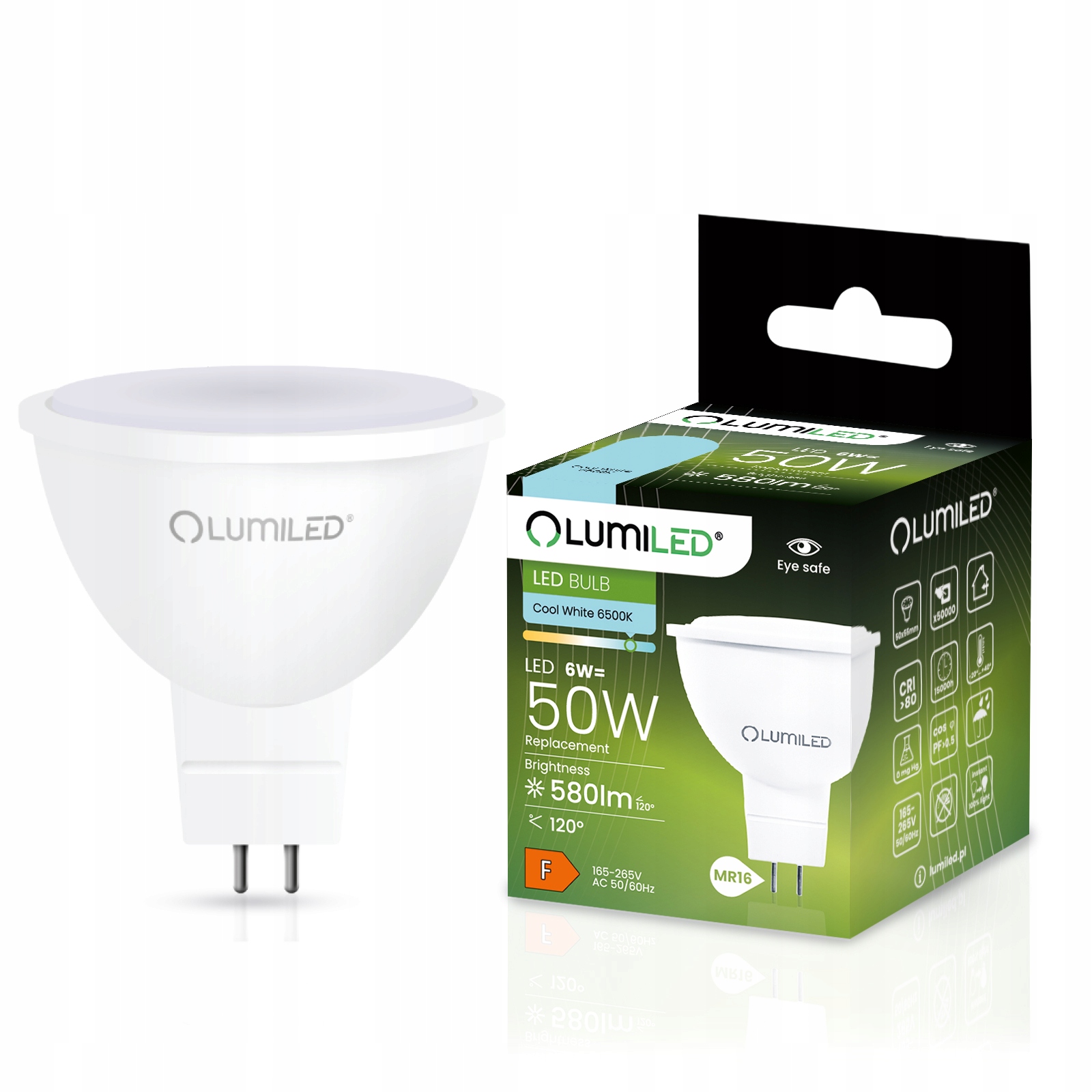 Żarówka LED MR16 230V 6W 580LM 120ST. – Energooszczędne oświetlenie dla Twojego domu