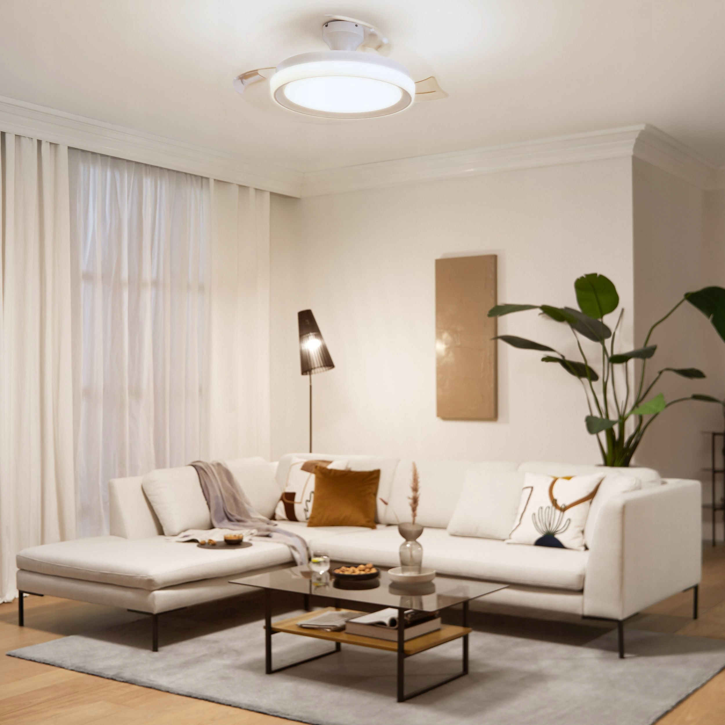 Lampa Sufitowa Plafon z Wentylatorem LED Philips Bliss 35+28 W – Nowoczesne oświetlenie do każdego wnętrza