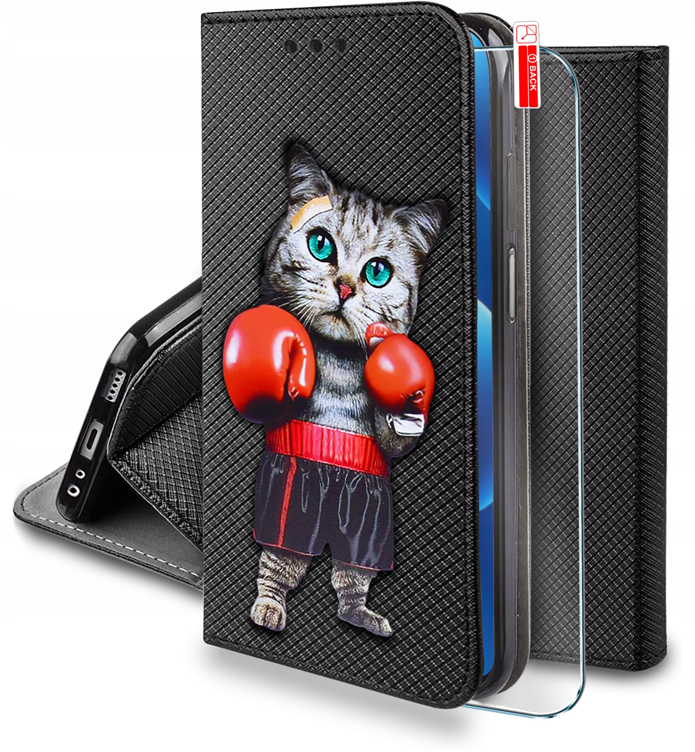 Etui do Samsung M52 5G MAGNET WZORY CASE PORTFEL + SZKŁO 9H – Ochrona i styl w jednym