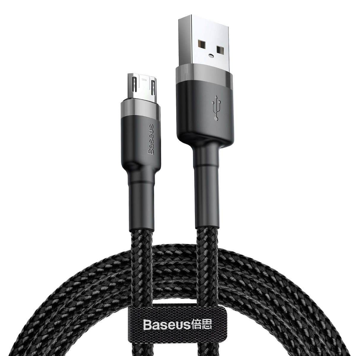 Kabel USB-A - microUSB 0.5 m Czarno-szary (CAMKLF-AG1) – Wydajność i styl w jednym