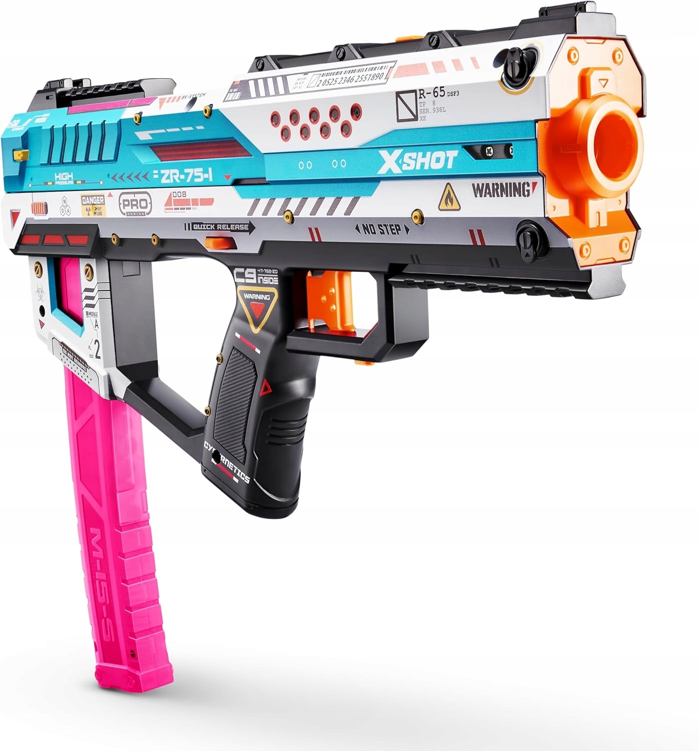 ZURU X-SHOT Skins Fury X 36772 – Pistolet do zabawy z mega zasięgiem