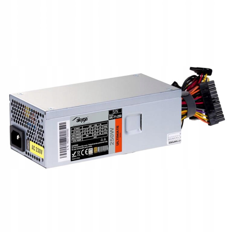 Zasilacz Akyga AK-T1-250 TFX 250W – Wydajność i Kompaktowość w Jednym
