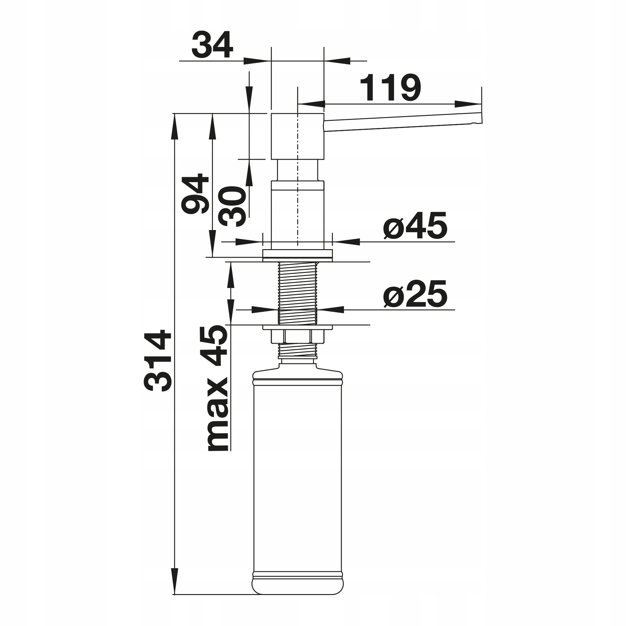 Wygodne napełnianie i ergonomiczne wymiary
