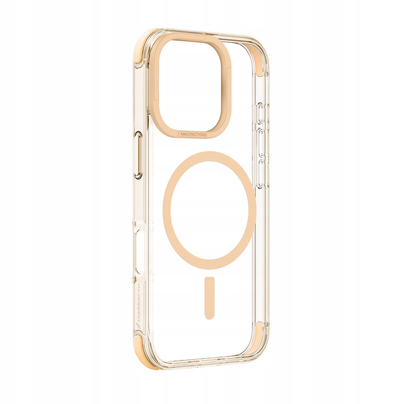 Etui silikonowe AMAZINGTHING Omni Mag Case do iPhone 16 Pro Max – Różowe złoto