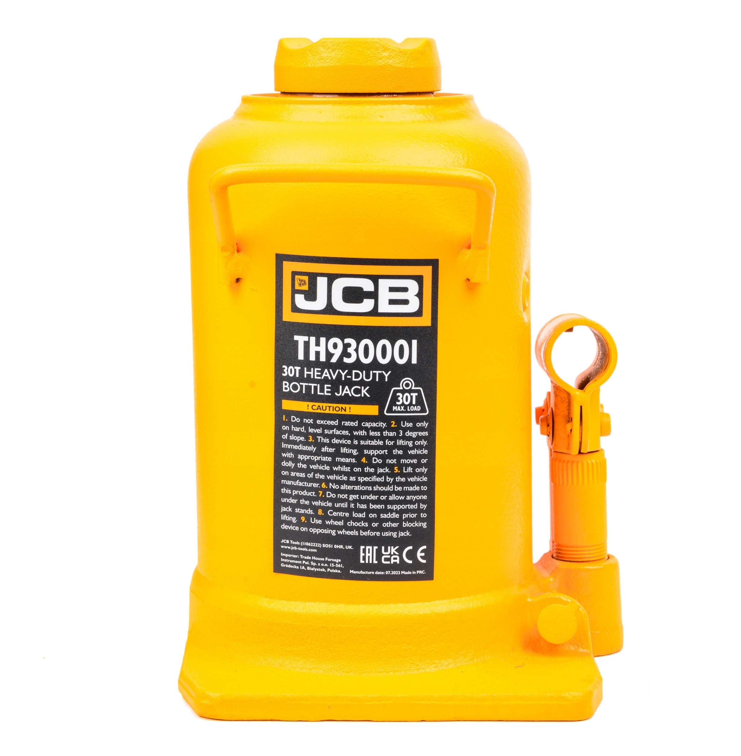 Kompaktowa konstrukcja i solidność podnośnika hydraulicznego JCB