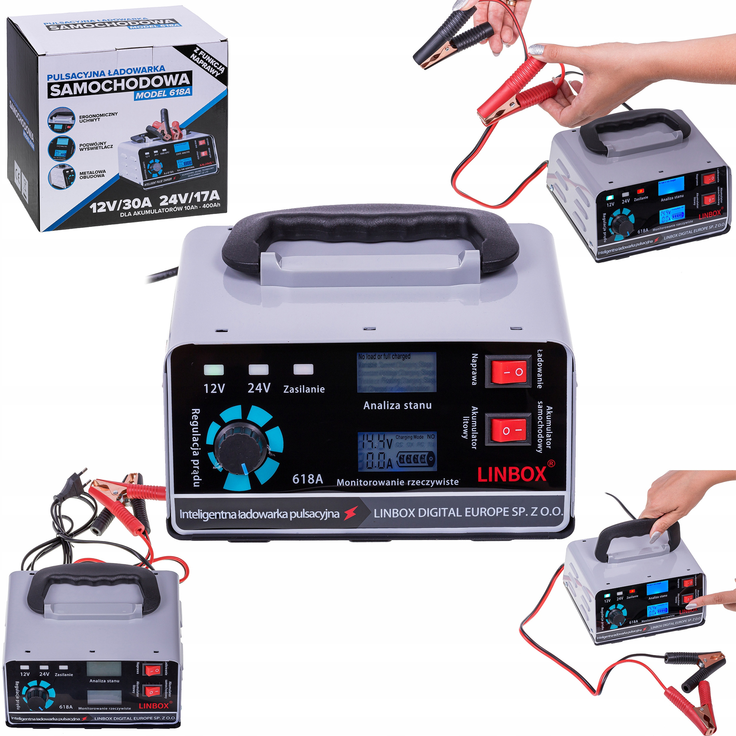 Wygodna rączka – Ergonomiczne przenoszenie prostownika