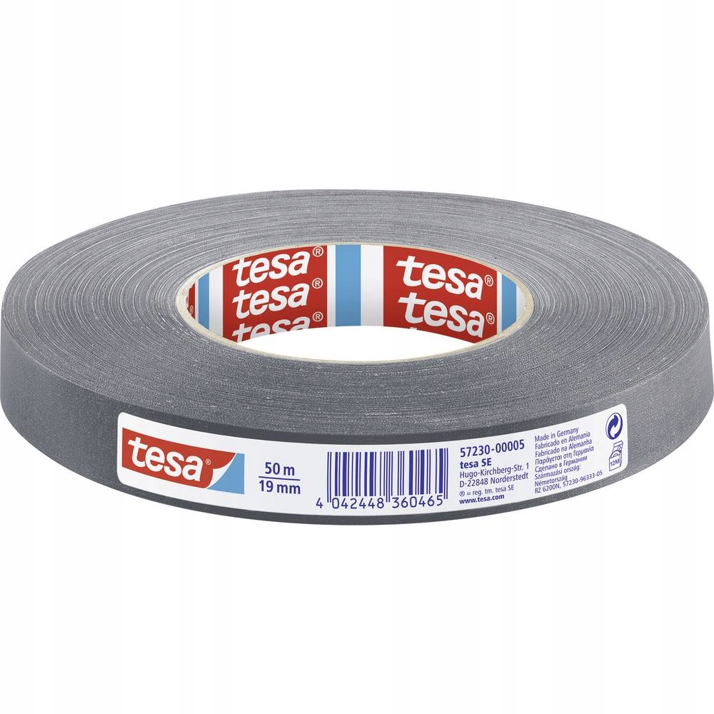 Taśma materiałowa Tesa Duct Tape Tough 50m x 19mm szary – Niezawodna pomoc w naprawach