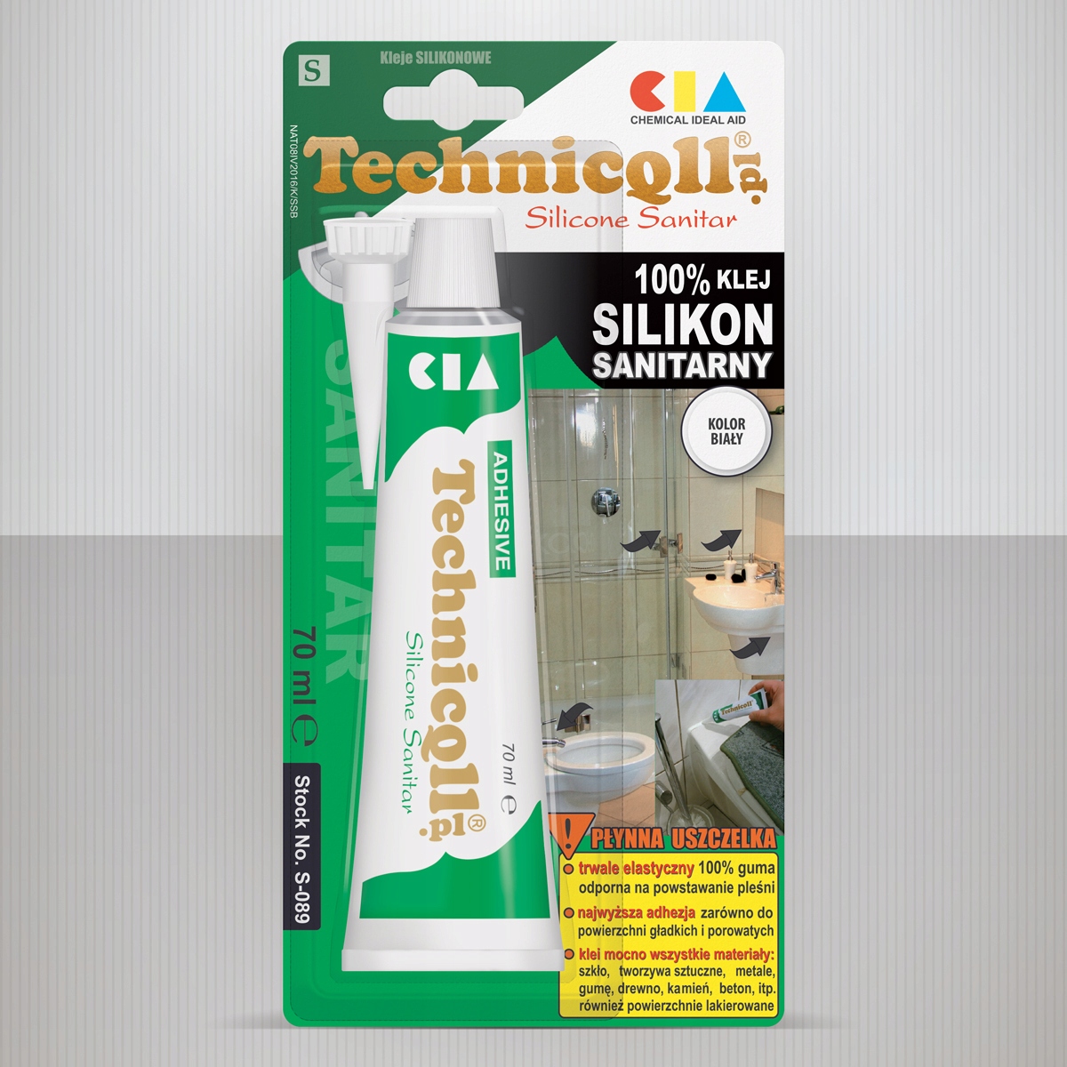 Technicoll Silikon Sanitarny Biały 70ml – Idealne rozwiązanie do uszczelniania