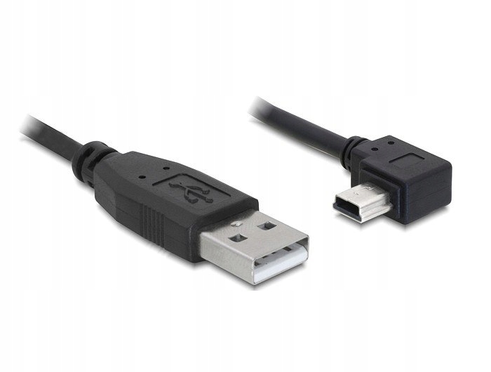Wtyczka USB Mini-B pod kątem 90° – Wygodne użytkowanie