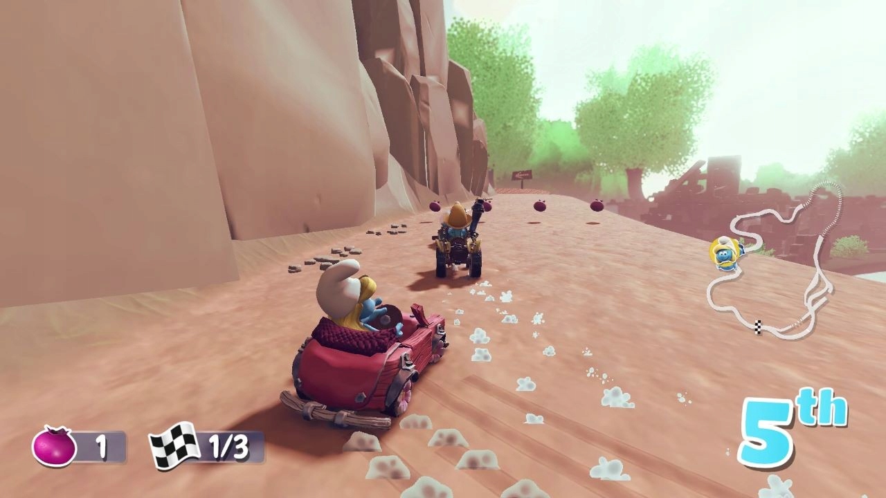 Ekscytujące wyścigi w Smurfs Kart