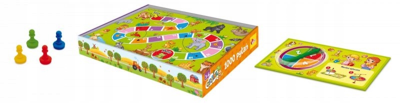 Plansza, pionki i spinner – Wszystko, co potrzebne do rozgrywki
