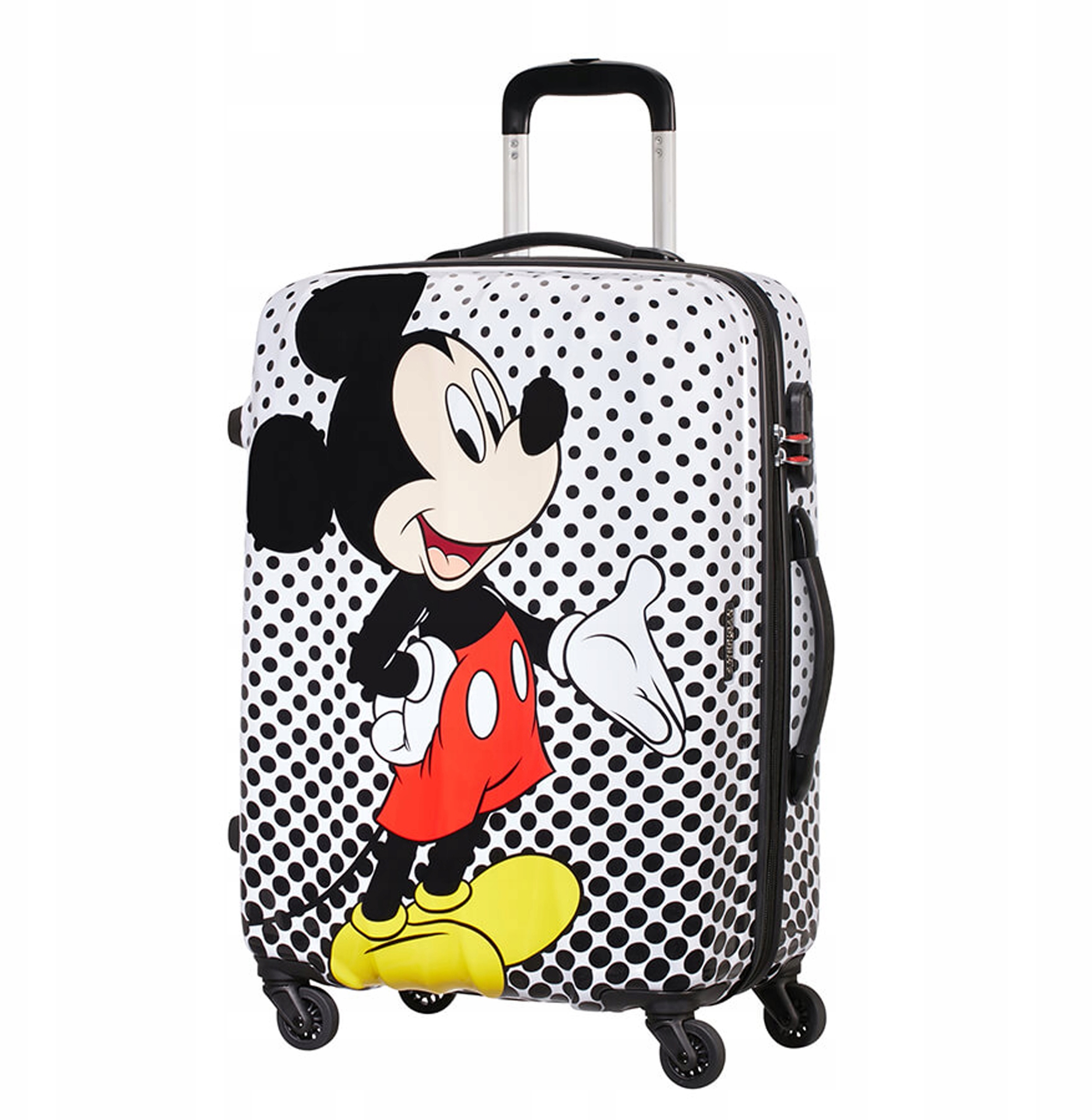 Średnia walizka SAMSONITE AT Disney Legends 64479 Mickey Mouse Polka Dot – Styl i funkcjonalność w podróży
