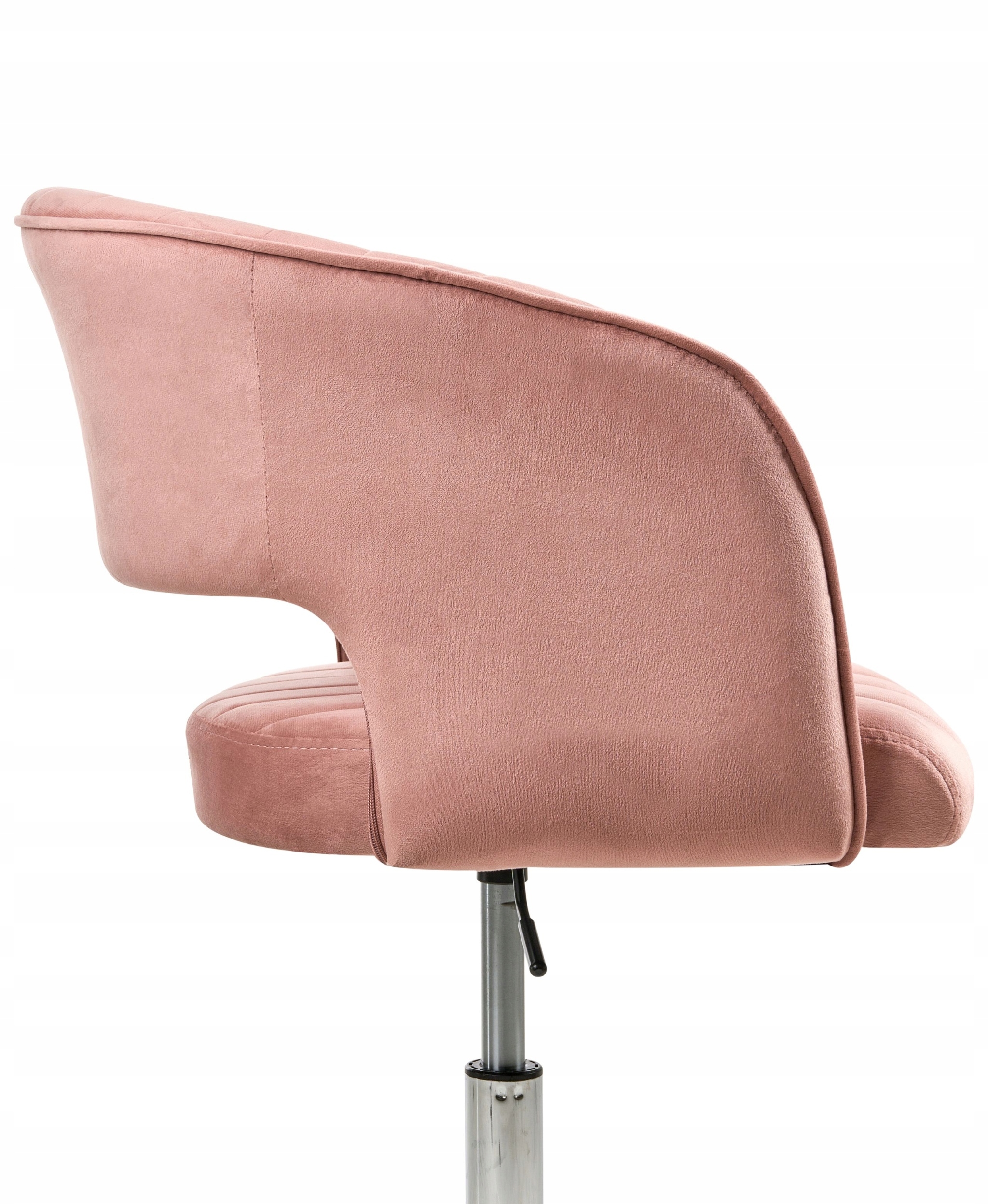 Krzesło obrotowe KATONAH Welur Różowy – Elegancja i komfort w biurze