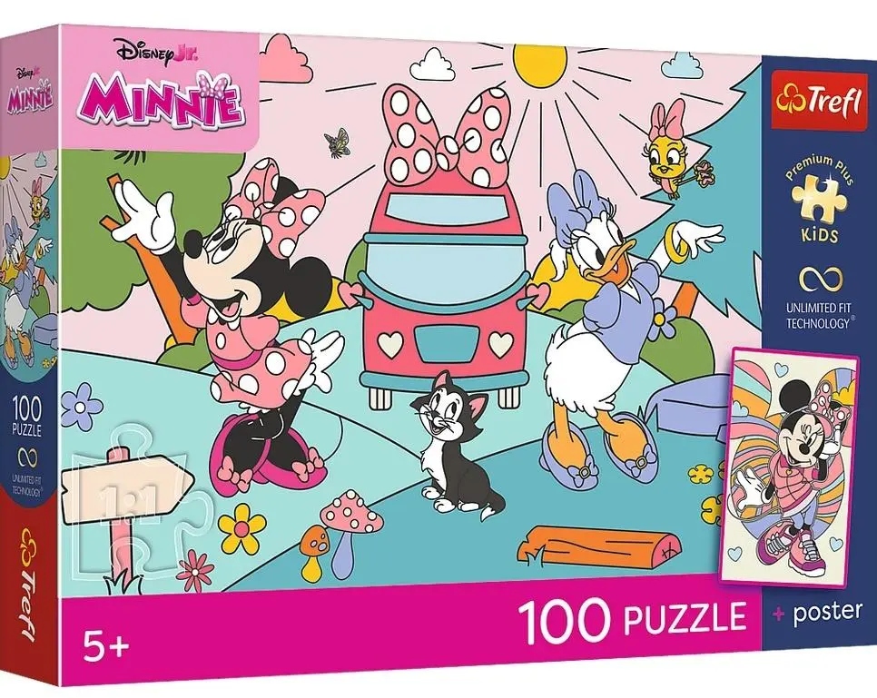 Puzzle 100 Trefl Premium Plus Kids Różowa przygoda – Magiczna układanka dla najmłodszych