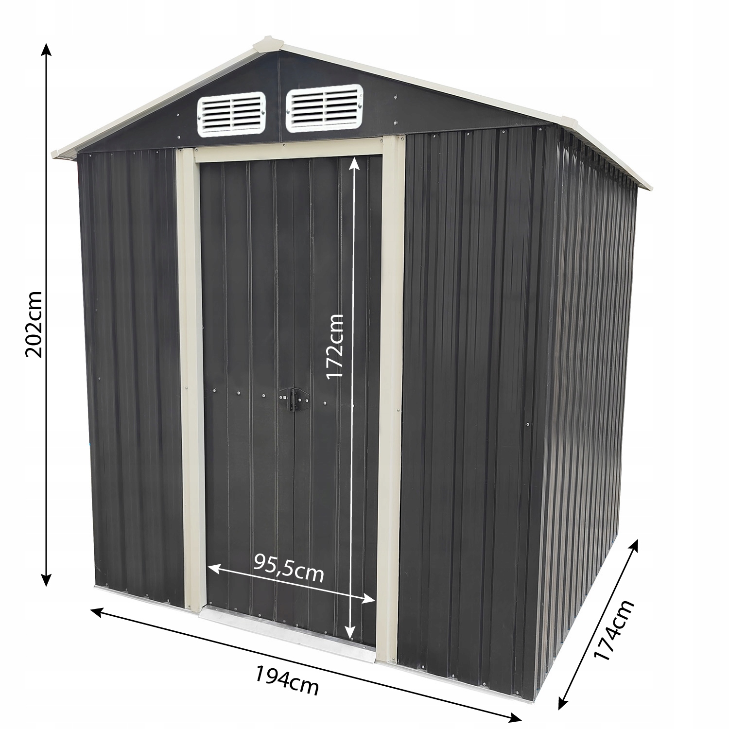 Wymiary i pojemność domku narzędziowego