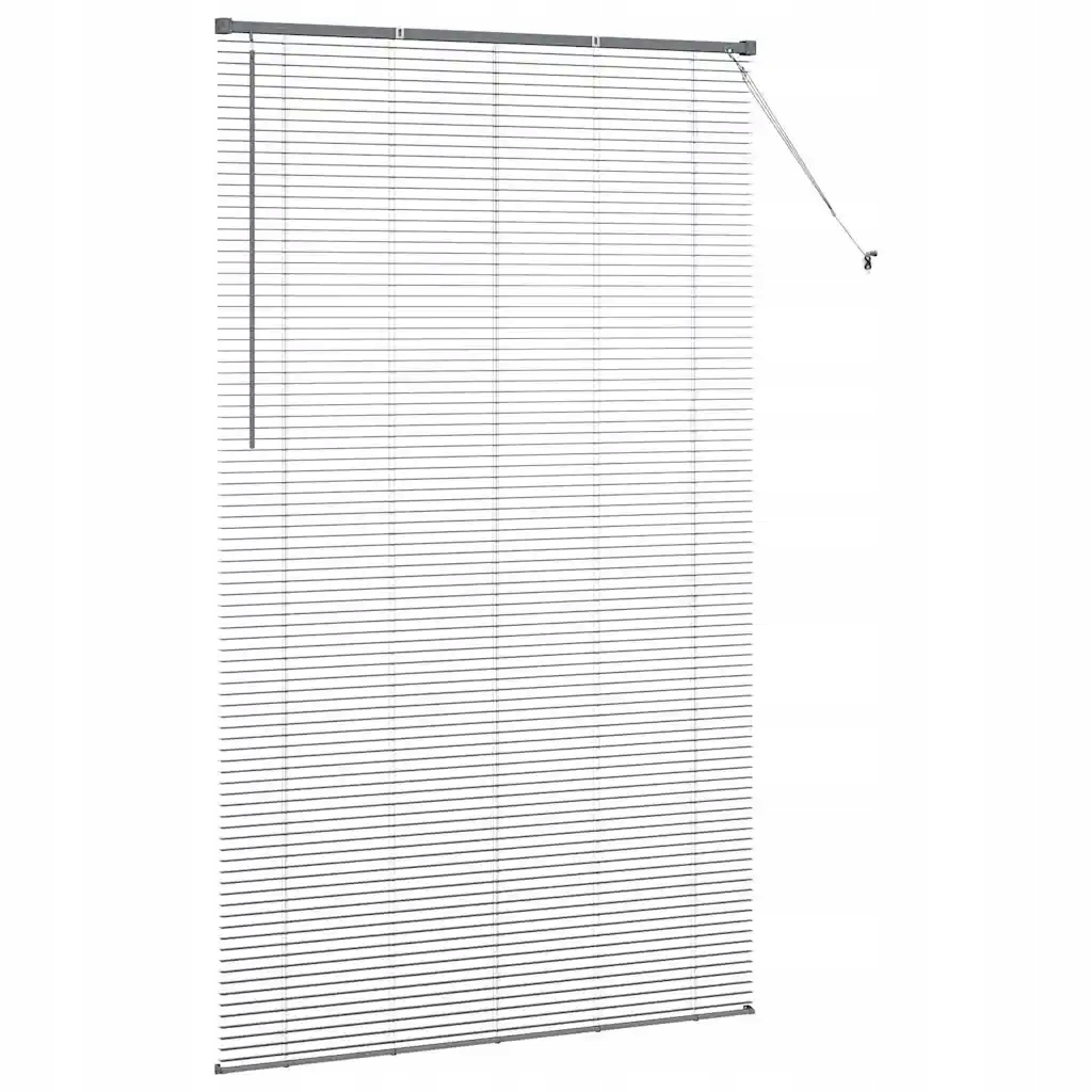 Roleta okienna z zasłonami inny ciemny szary 135 x 220 cm Aluminium – Elegancja i funkcjonalność w Twoim wnętrzu