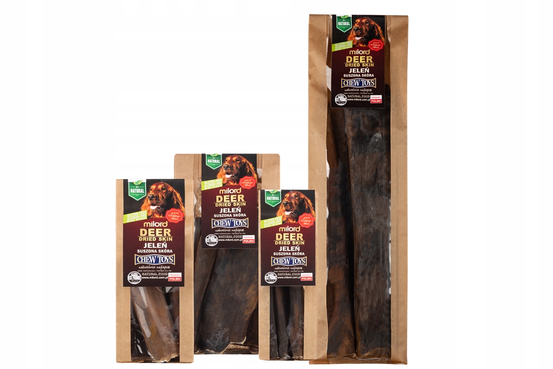 Gryzak dla psa - Suszona skóra jelenia 200 g