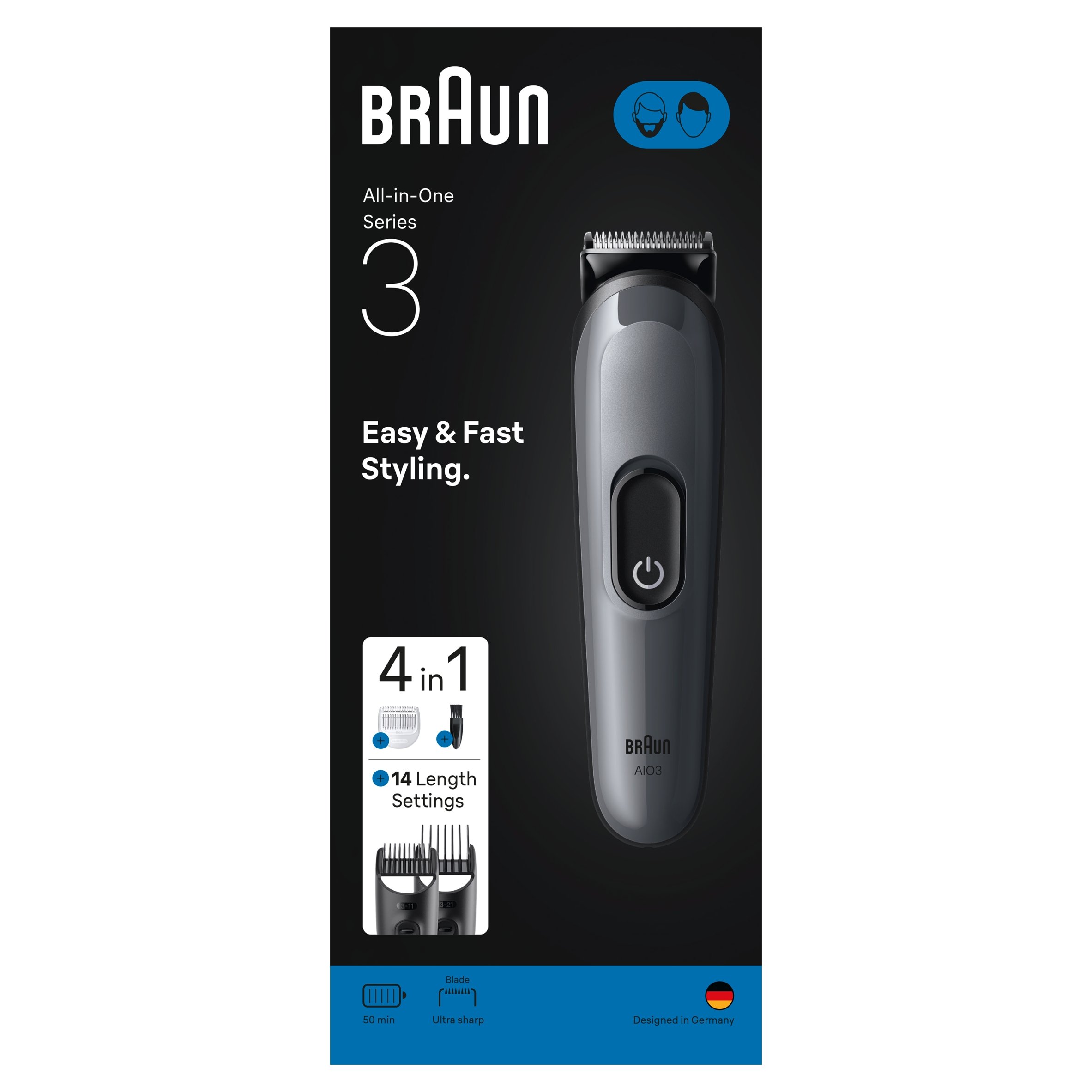 Trymer Do Ciała i Zarostu BRAUN Series 3 AIO3500 – Idealny zestaw do pielęgnacji