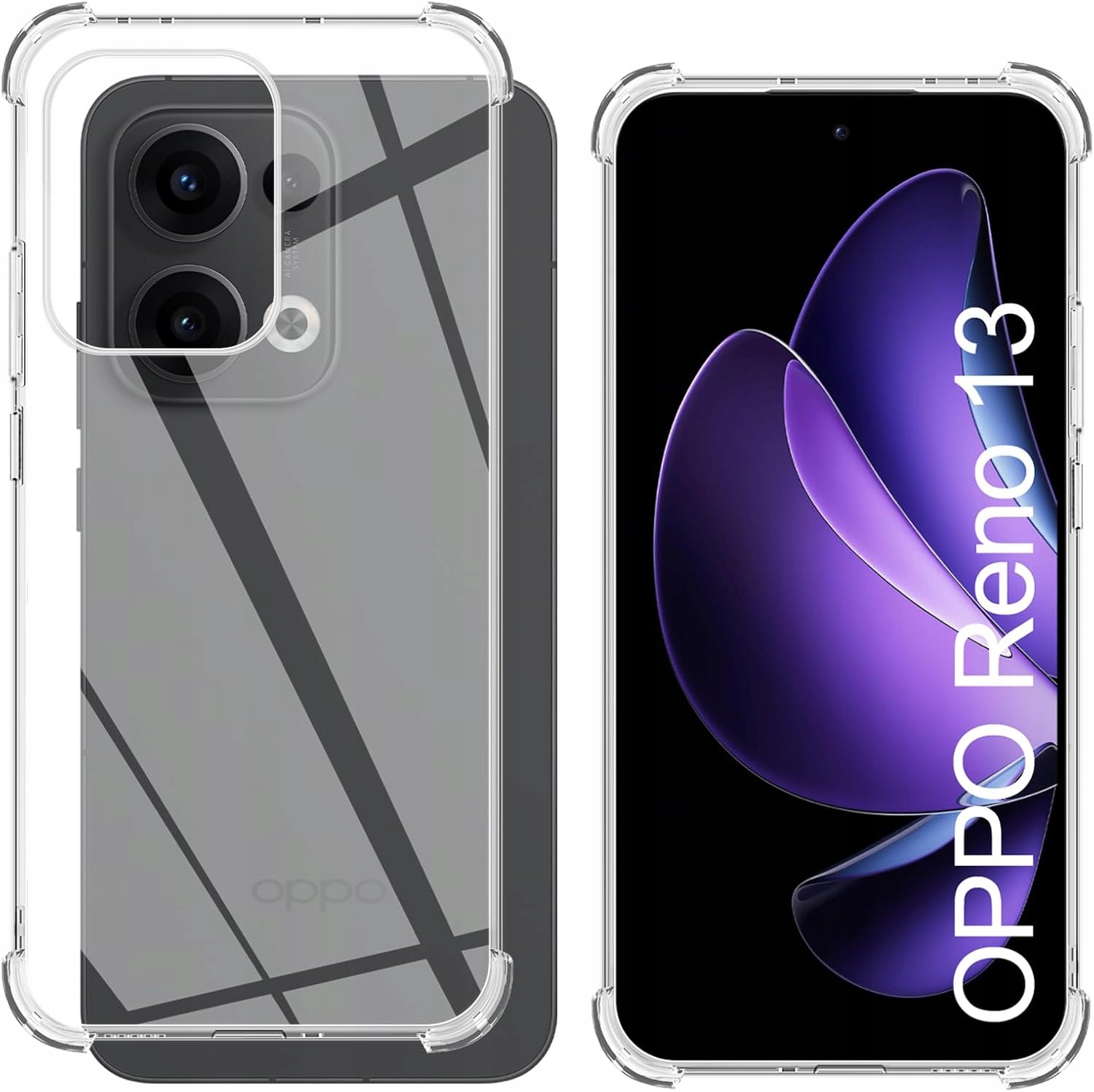 Etui Flexair Pro do Oppo Reno 13 5G – Przezroczysta ochrona na co dzień