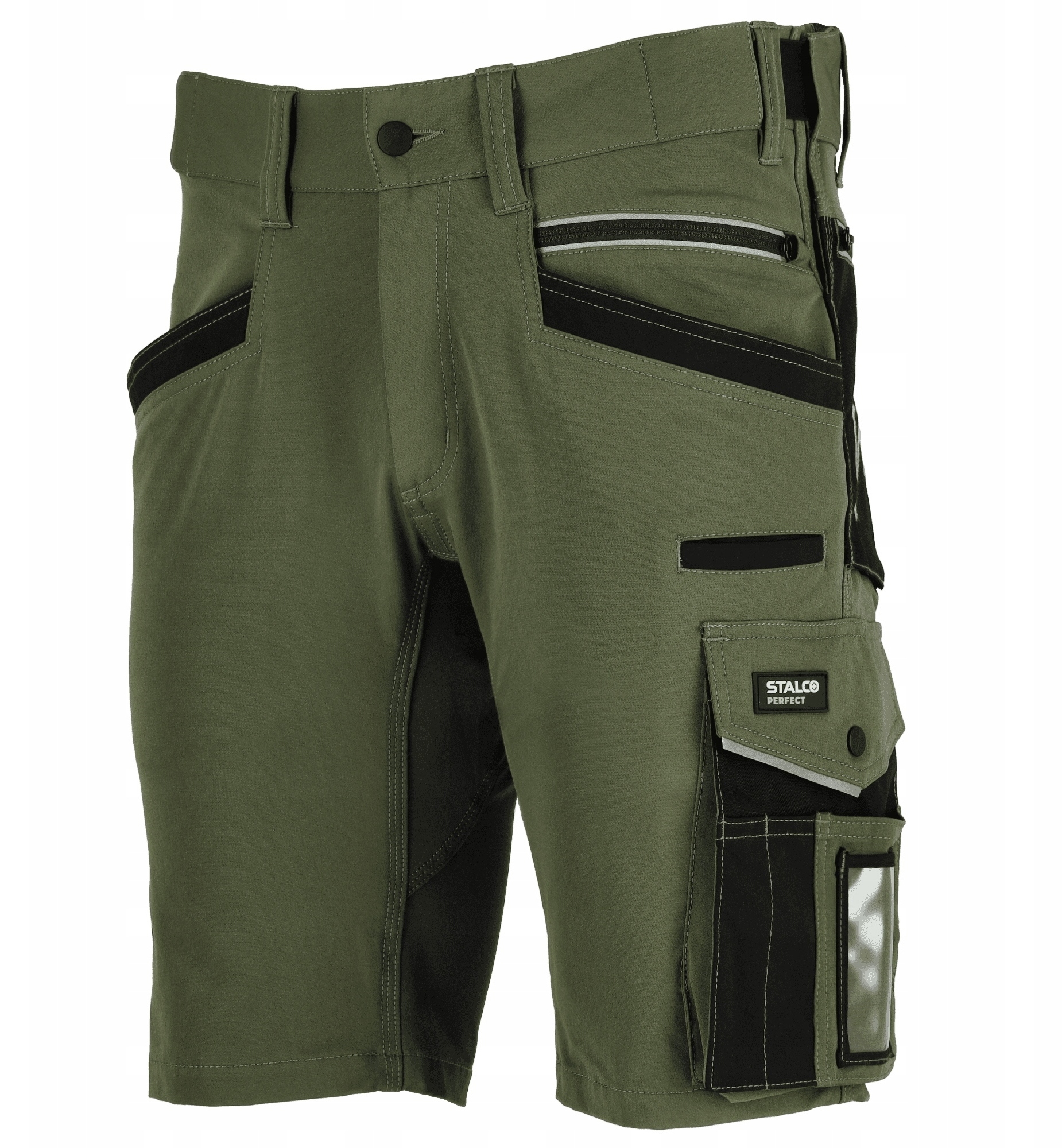 Spodnie robocze szorty CORDURA* STRETCH LINE - oliwkowy 3XL