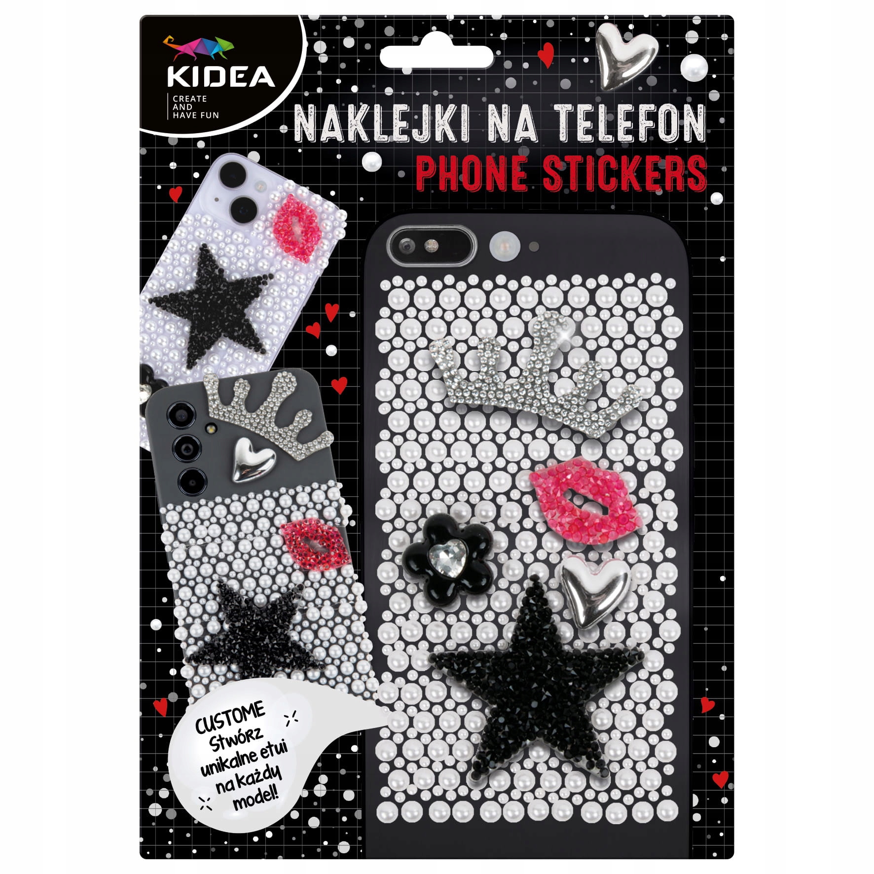 Derform NAKLEJ NA TELEFON GLAMOUR 160X230 DERF KIDEA B/C – Wyraź swoją indywidualność