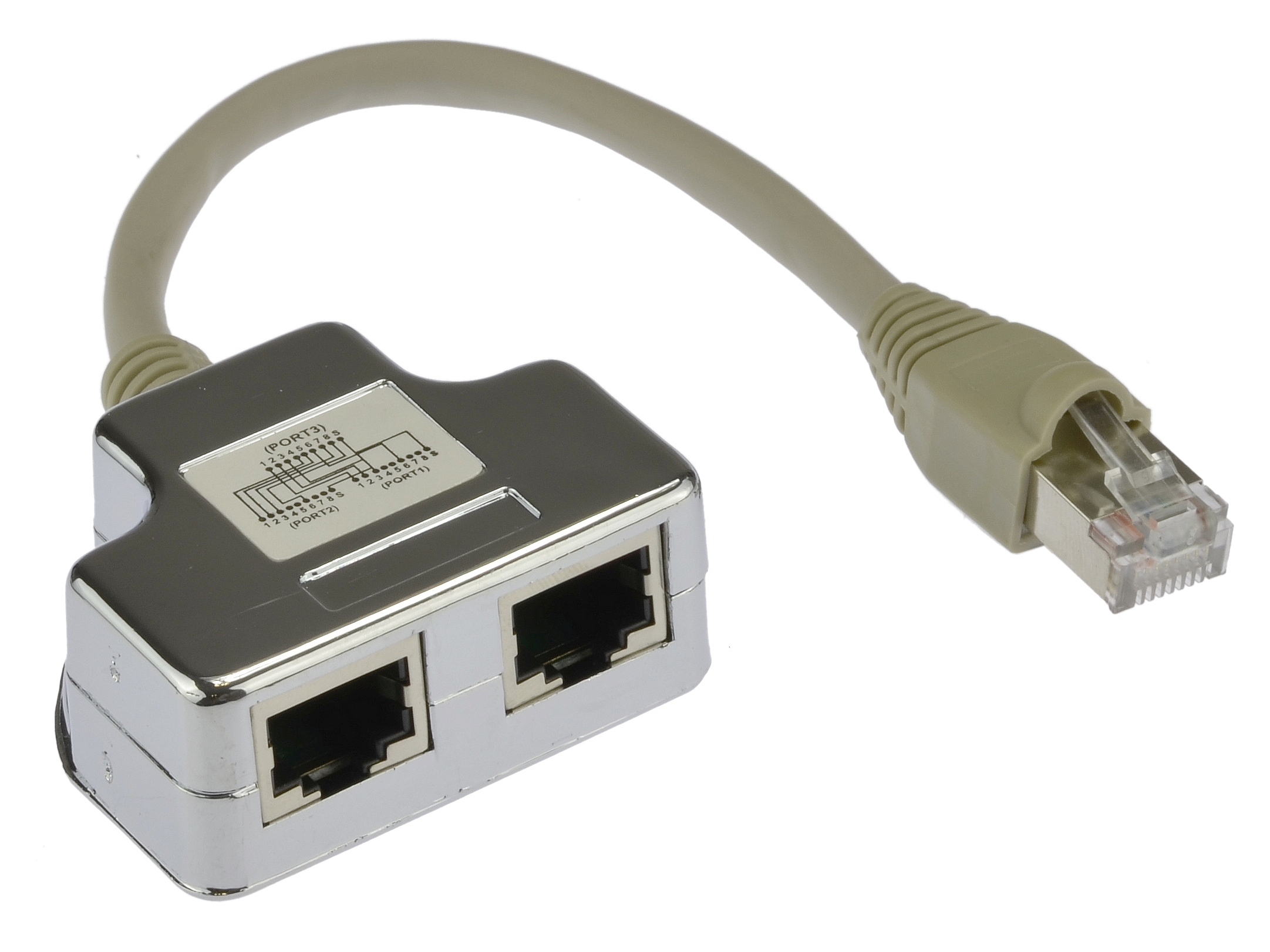 Digitus ADAPTER AD-UTP 2x RJ45 / 1x RJ45 – Rozwiązanie do efektywnego podziału połączeń sieciowych