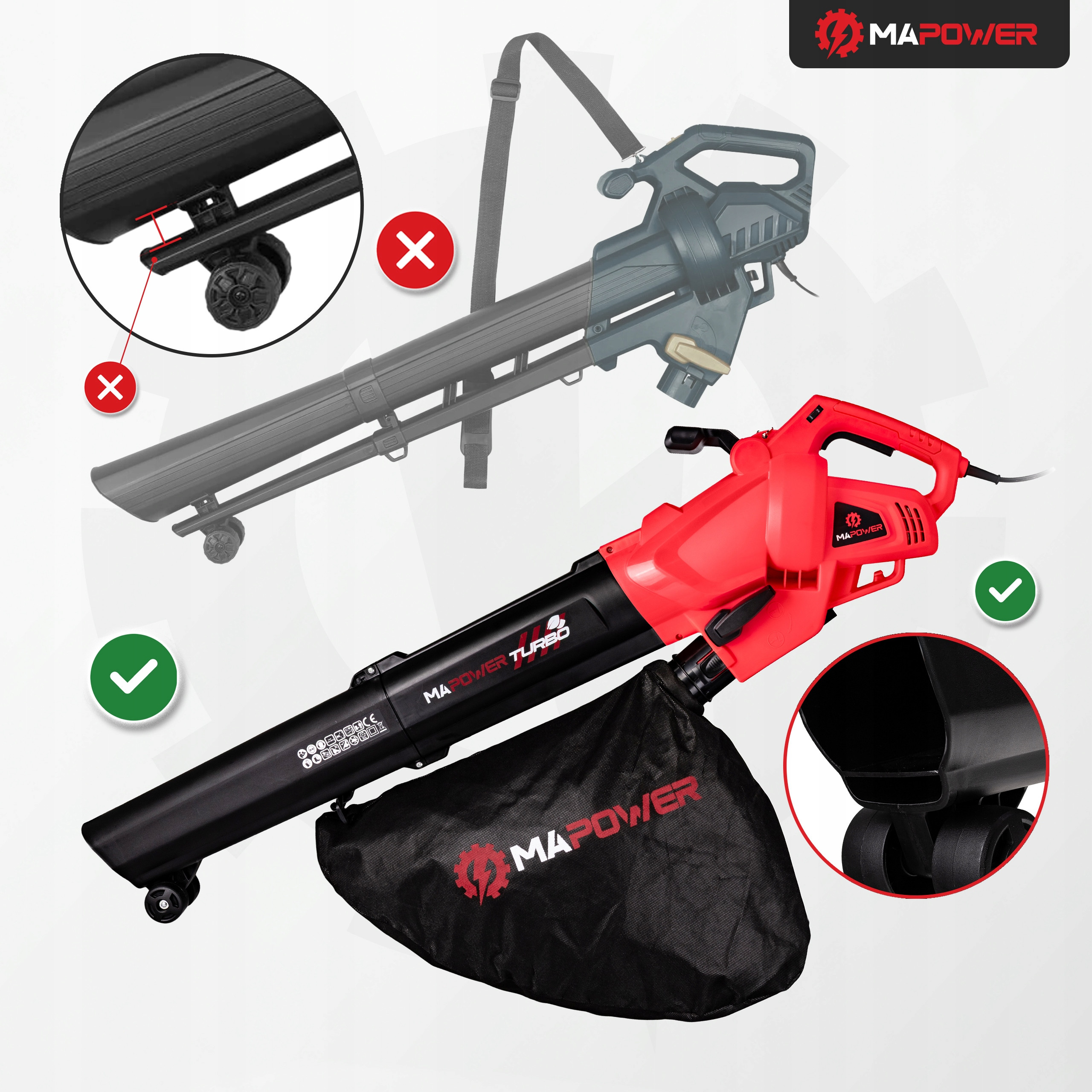 Wygodne akcesoria – Pasek na ramię, okulary ochronne i rękawiczki robocze